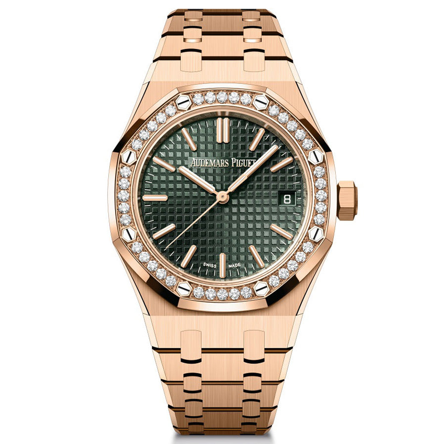 Audemars Piguet Royal Oak 37mm 15551OR.ZZ.1356OR.06 Green Dial