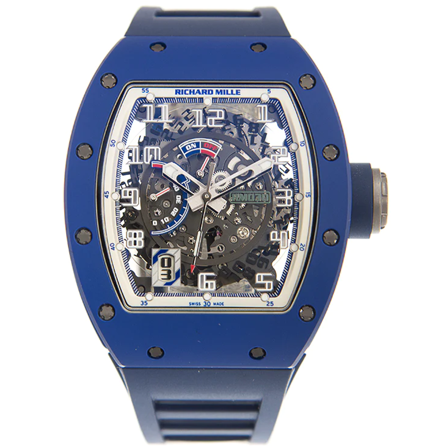 Richard Mille RM030 Blue Ceramic 50mm Openworked Dial