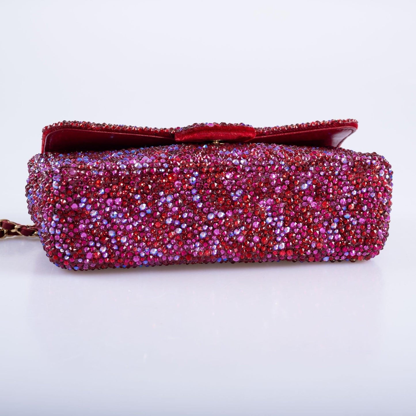 Vintage Chanel Camellia Flap Bag: A Dazzling Masterpiece with Custom Swarovski Crystals