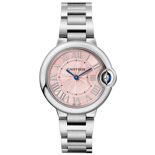 Cartier Ballon Bleu De Cartier 33mm Quartz WSBB0033 Pink Dial