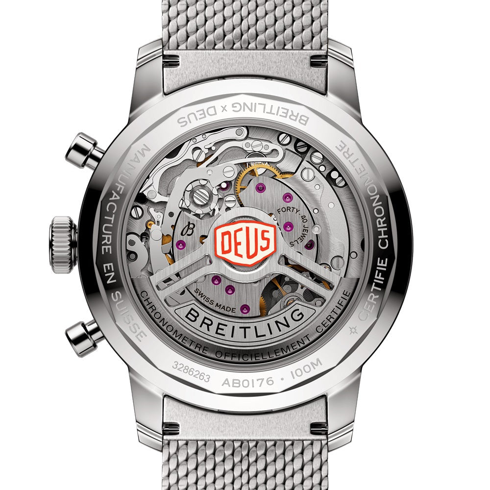 Unworn Breitling Top Time B01 Deus Ref# AB01765A1B1A1, box and papers