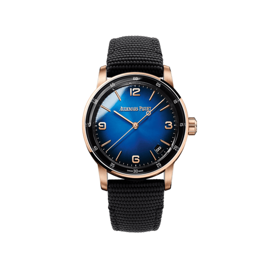 Audemars Piguet Code 11.59 15210OR.OO.A028CR.01 Rose Gold Smoked Lacquered Blue Dial (2023)