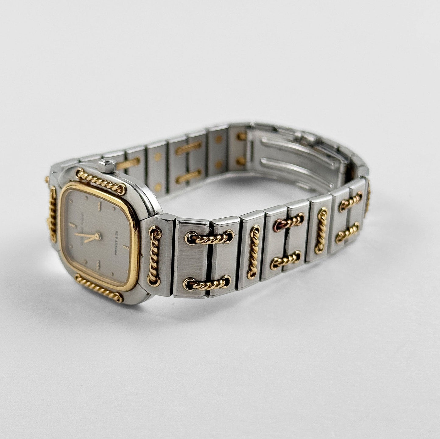 Audemars Piguet Lady Rope SA 6050.592 Stainless Steel Yellow Gold Gray Tiffany & Co. Dial Quartz