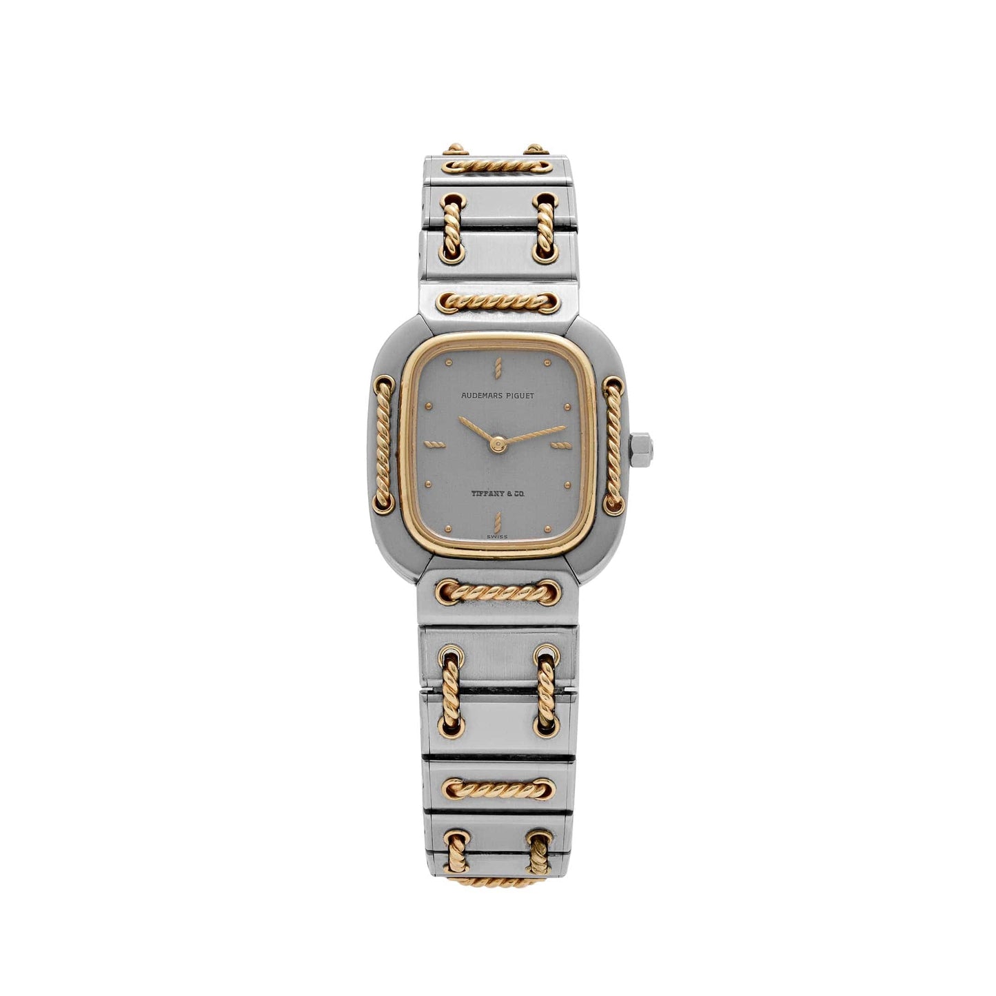 Audemars Piguet Lady Rope SA 6050.592 Stainless Steel Yellow Gold Gray Tiffany & Co. Dial Quartz