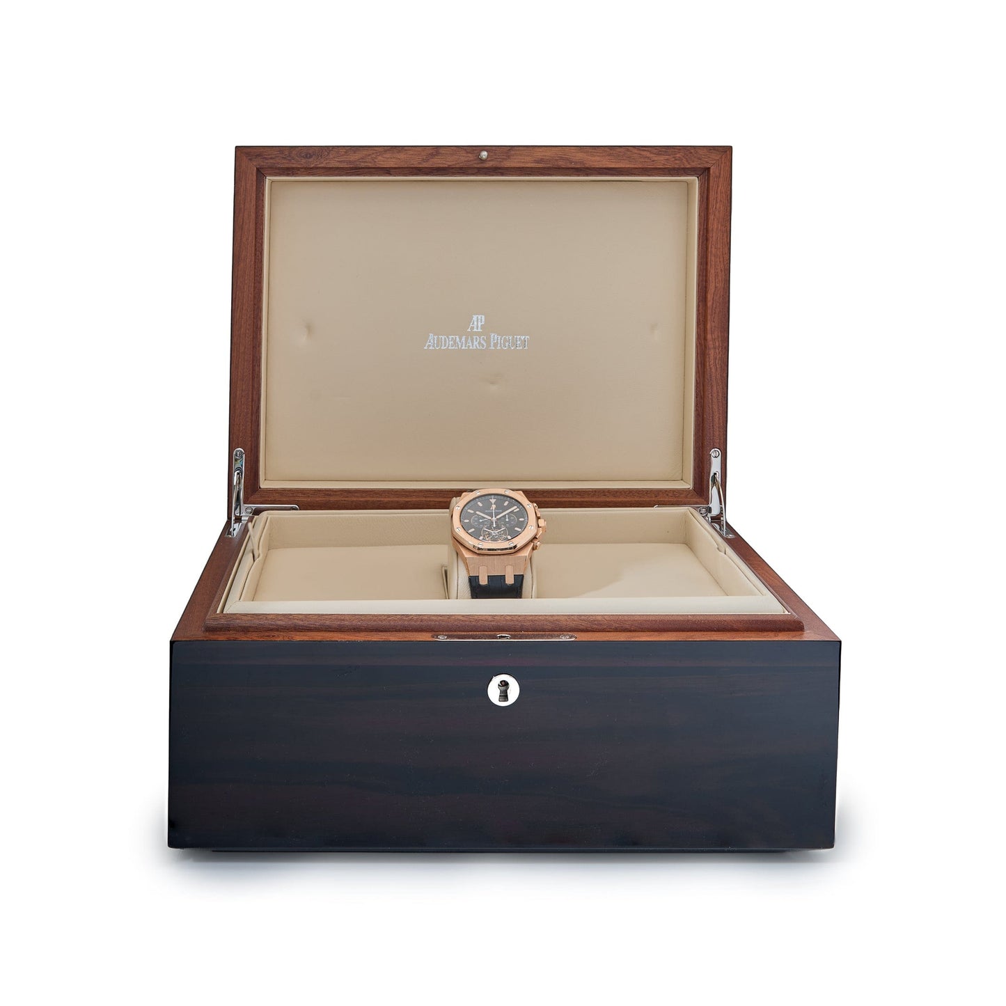 Audemars Piguet Royal Oak 25977OR.OO.D002CR.01 Chronograph Tourbillon Rose Gold Black Dial