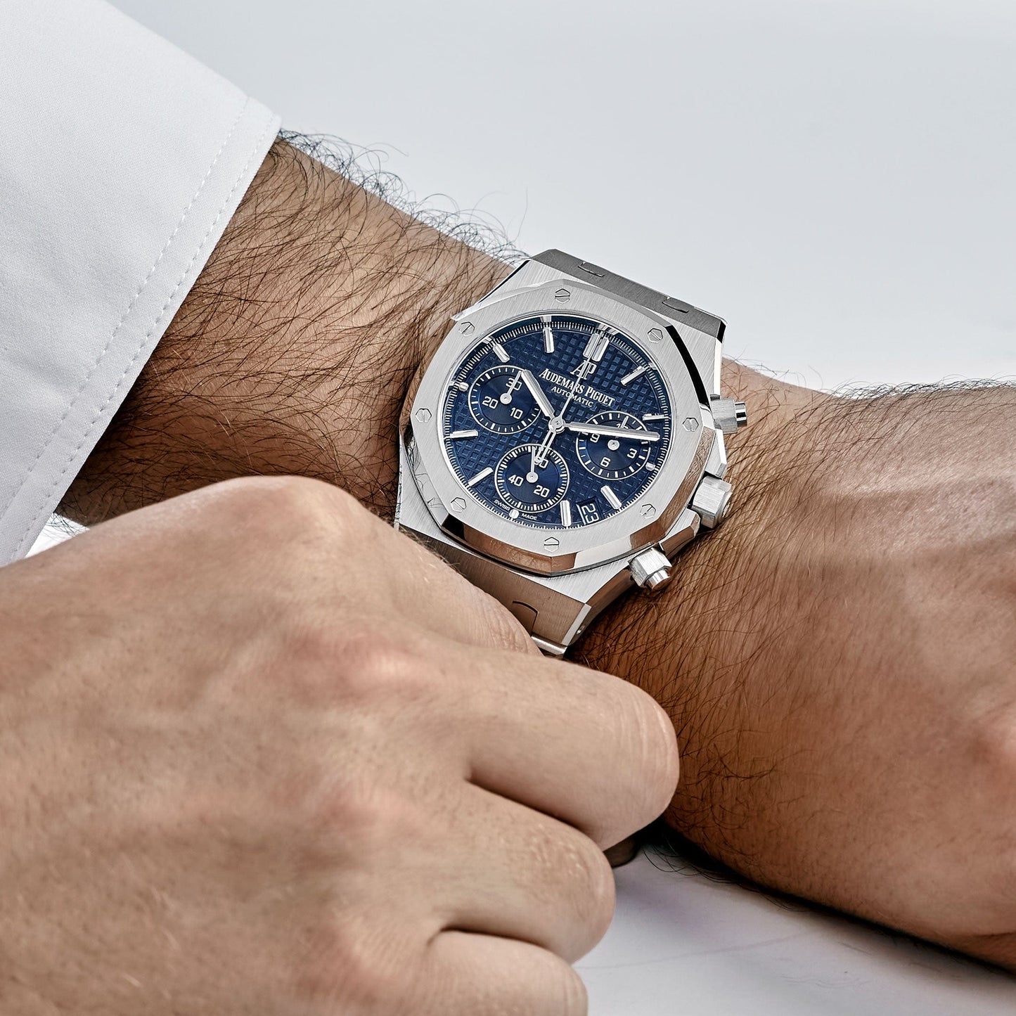 Audemars Piguet Royal Oak 26239BC.OO.1220BC.01 Chronograph White Gold Blue Dial Limited Edition of 222 (2024)