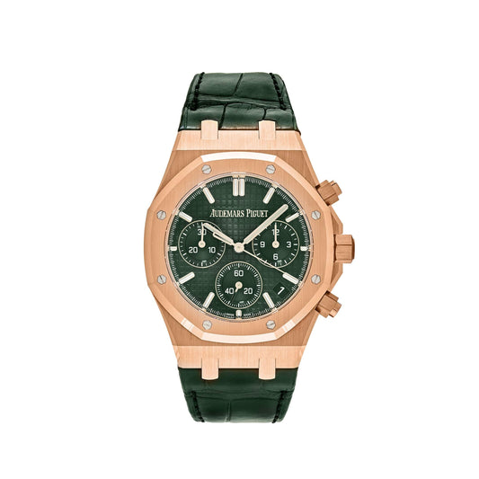 Audemars Piguet Royal Oak 26240OR.OO.D404CR.01 Chronograph '50th Anniversary' Rose Gold Green Dial