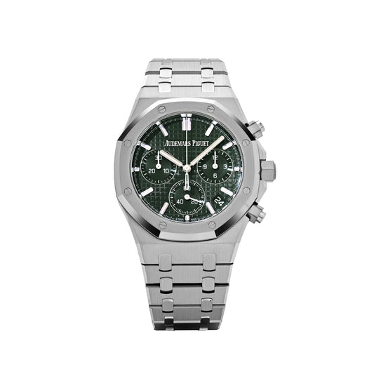 Audemars Piguet Royal Oak 26240ST.OO.1320ST.08 Selfwinding Chronograph Stainless Steel Green Dial
