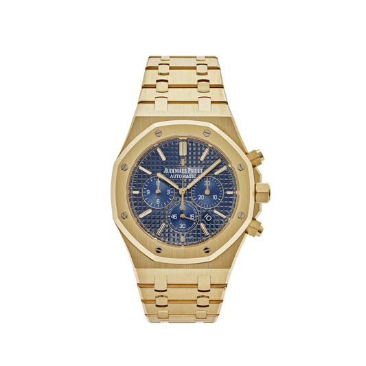 Audemars Piguet Royal Oak 26320BA.OO.1220BA.02 Chronograph Yellow Gold Blue Dial (2016)
