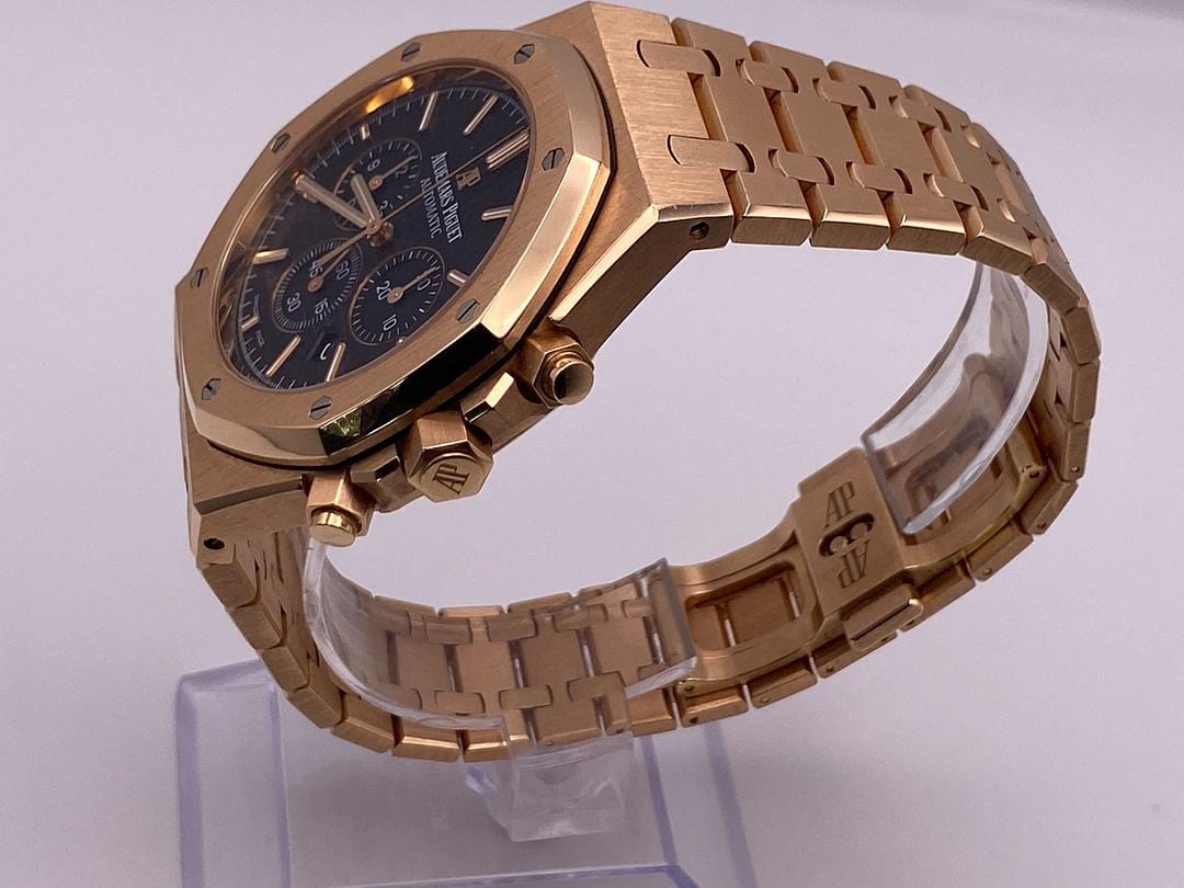 Audemars Piguet Royal Oak 26320OR.OO.1220OR.01 Chronograph Rose Gold Black Dial