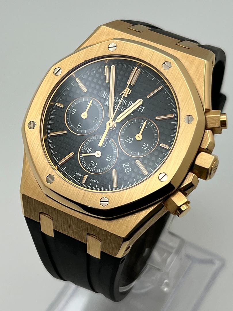 Audemars Piguet Royal Oak 26320OR.OO.D002CR.01 Selfwinding Chronograph Rose Gold Black Dial
