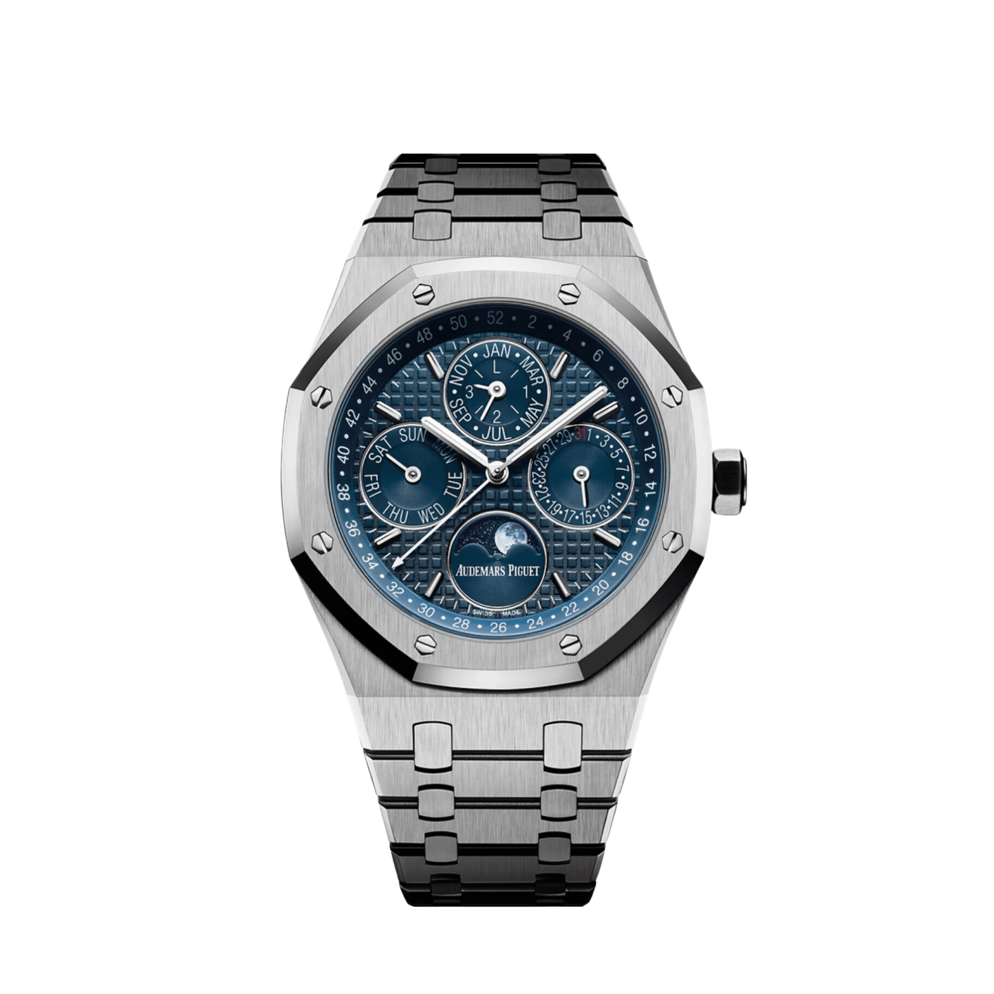 Audemars Piguet Royal Oak 26574ST.OO.1220ST.02 Perpetual Calendar Stainless Steel Dark Blue Dial (2019)