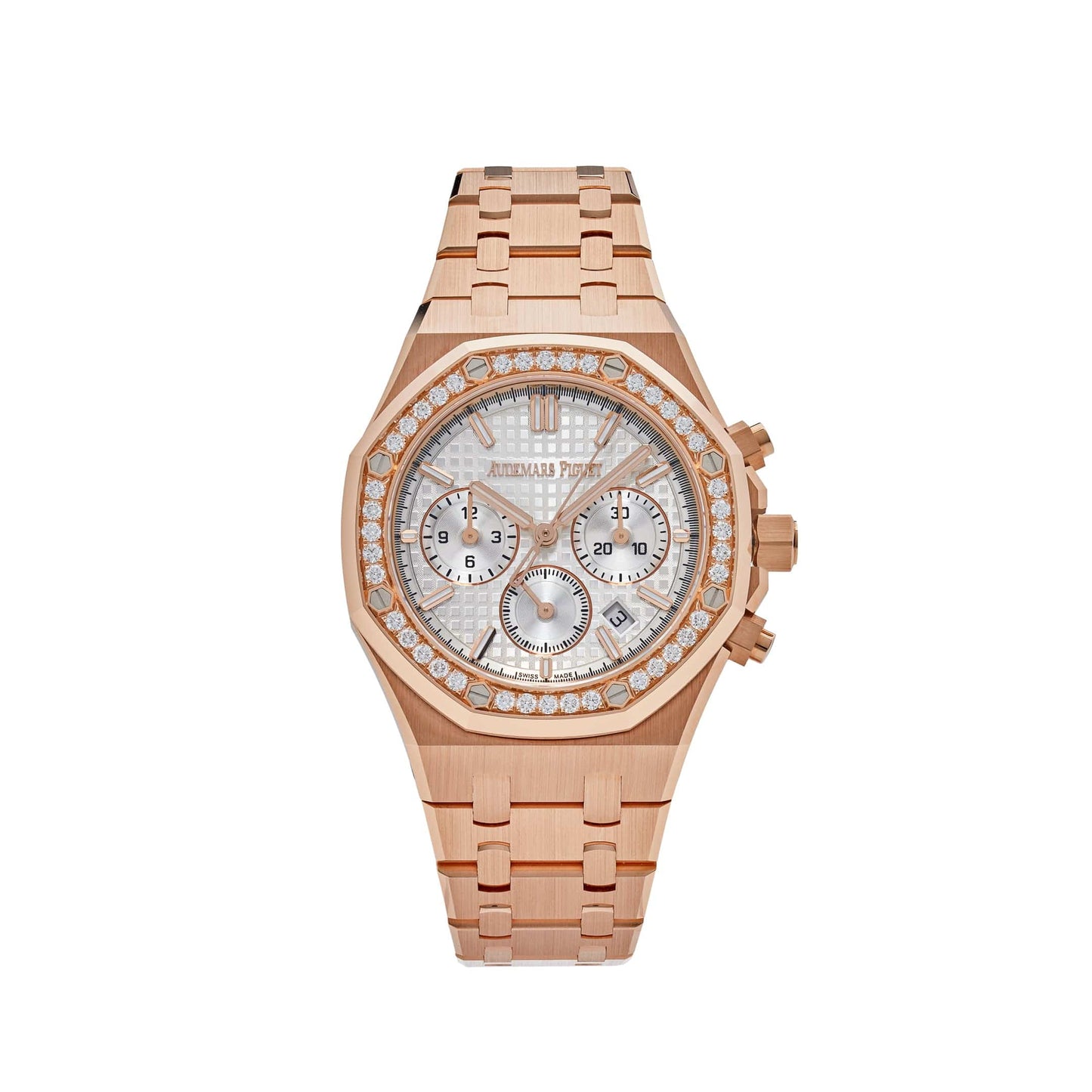 Audemars Piguet Royal Oak 26715OR.ZZ.1356OR.01 Chronograph Rose Gold Diamond Bezel (2024)