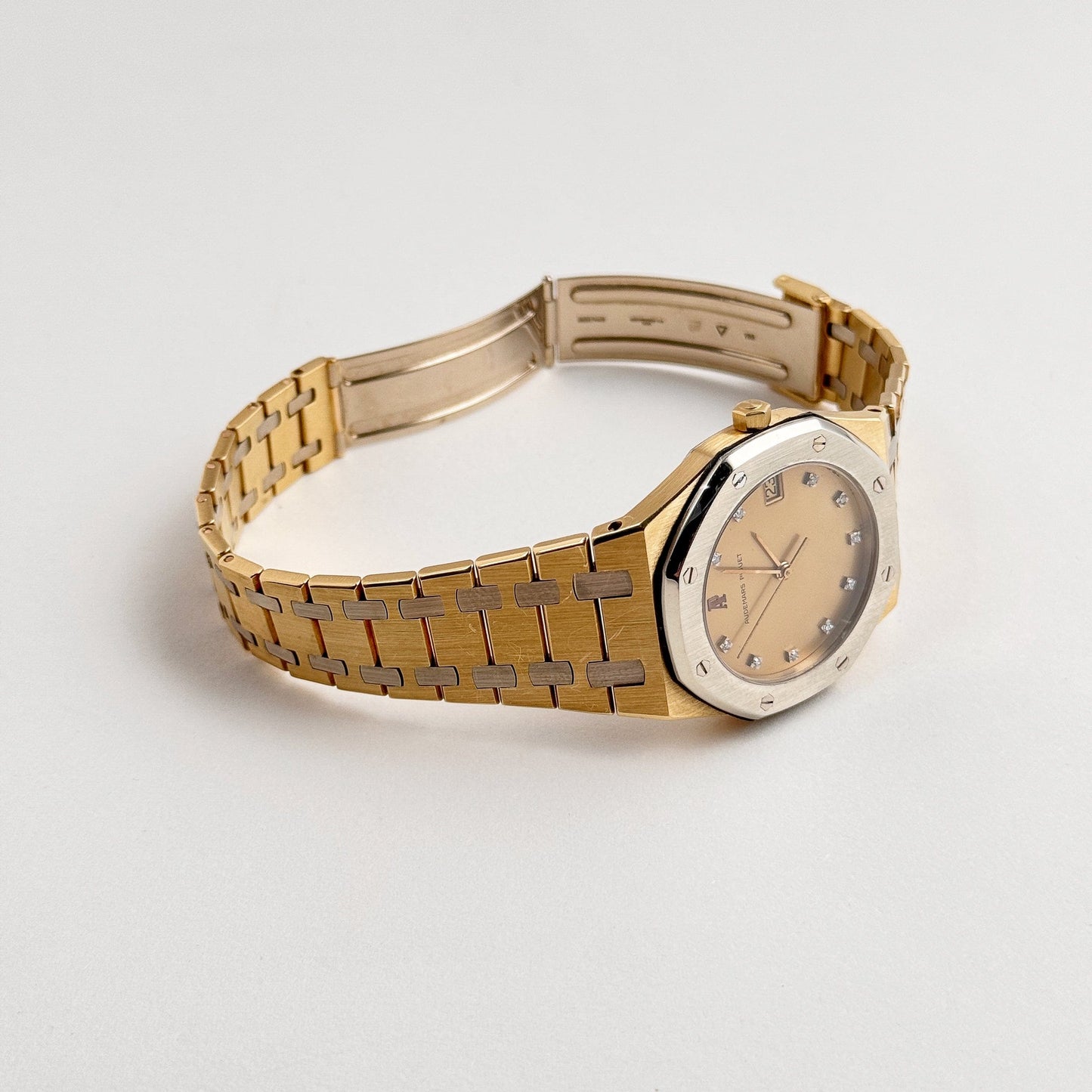 Audemars Piguet Royal Oak 6023AC Yellow Gold White Gold Diamond Dial Quartz