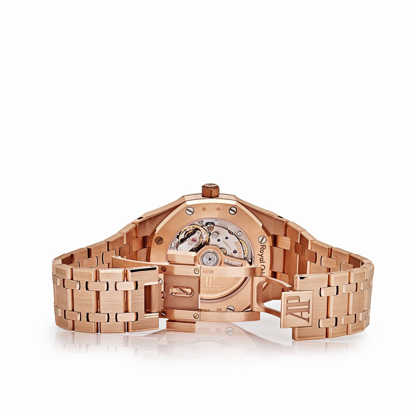 Audemars Piguet Royal Oak 77450OR.OO.1361OR.01 'Ladies' Rose Gold Pink Dial (2024)
