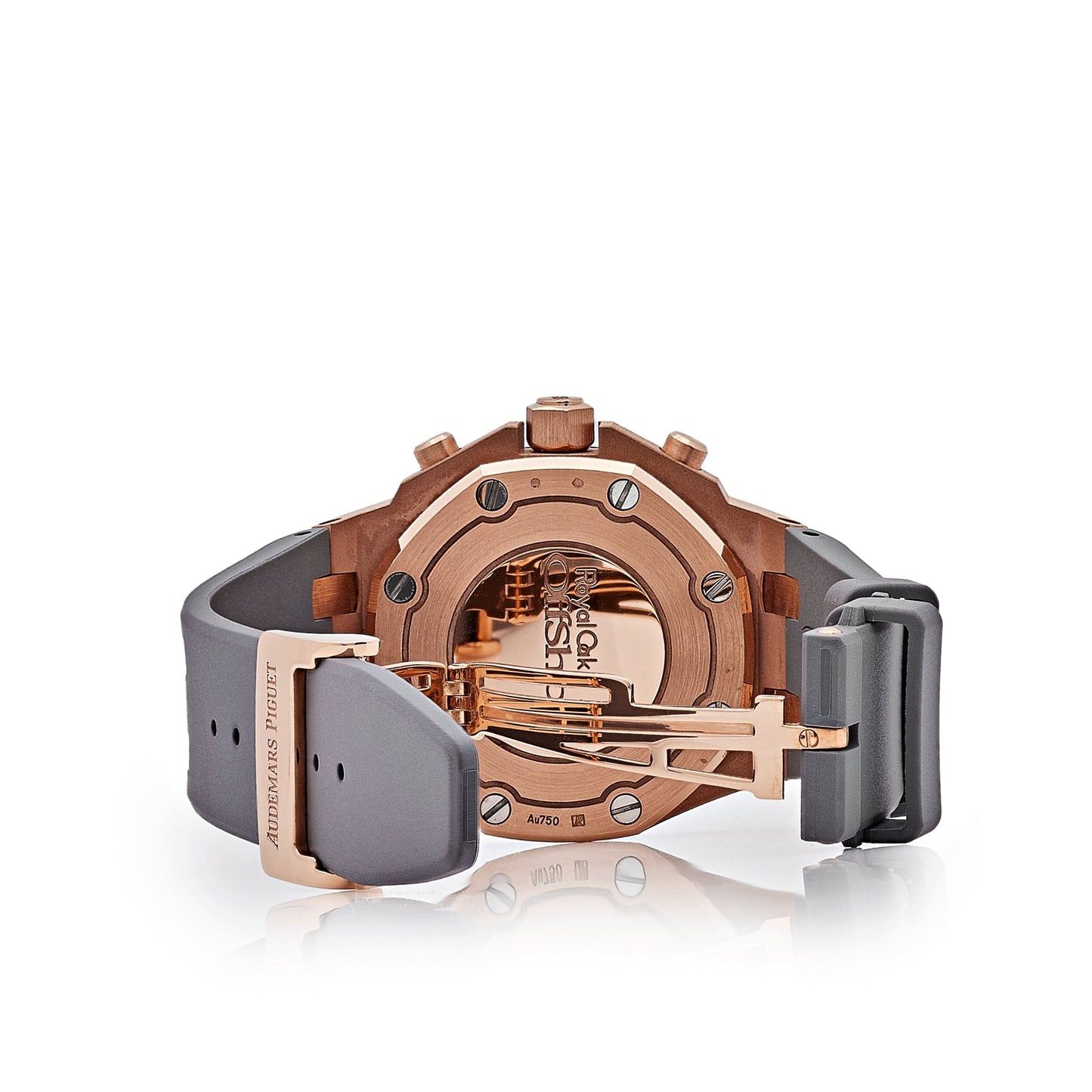 Audemars Piguet Royal Oak Offshore 26231OR.ZZ.D003CA.01 'Ladies' Chronograph Rose Gold Diamond Bezel Silver Dial