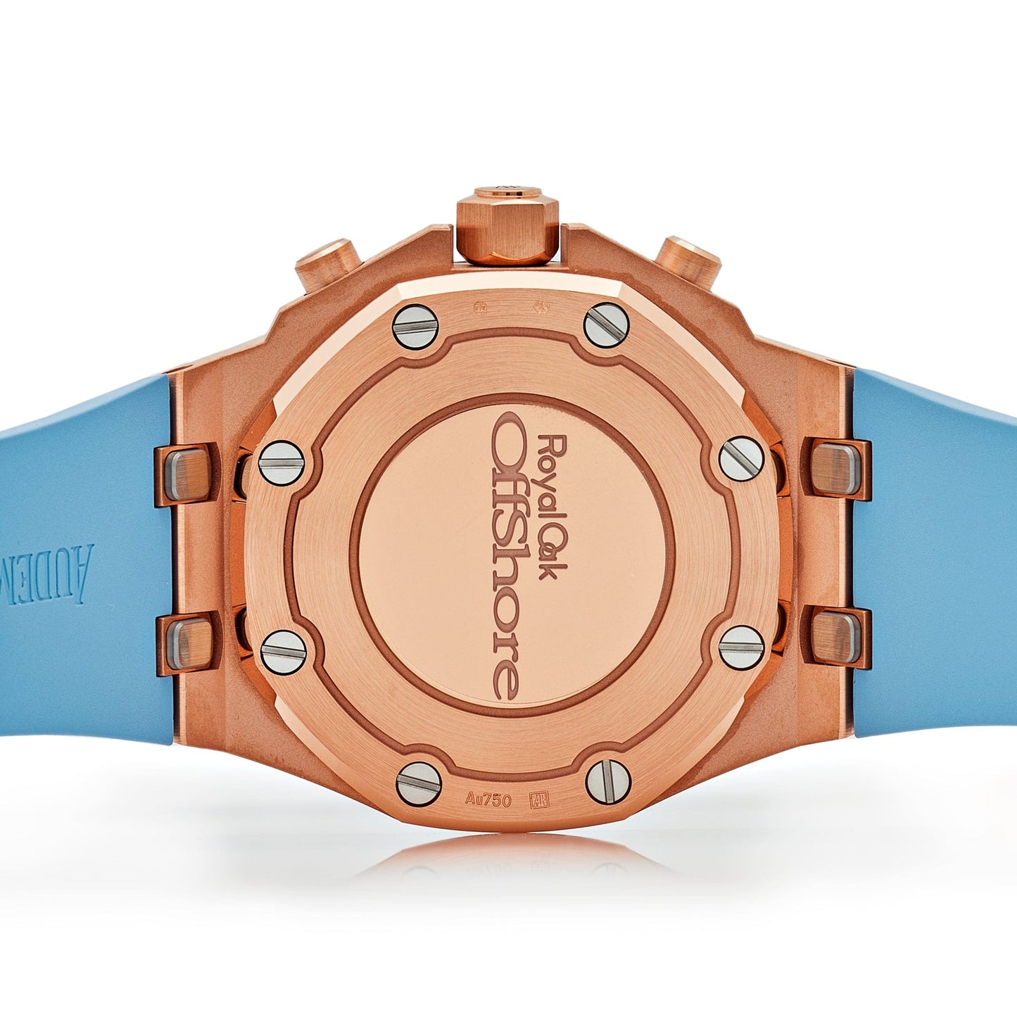 Audemars Piguet Royal Oak Offshore 26231OR.ZZ.A085CA.01 Chronograph Rose Gold Blue Dial Diamond Bezel (2023)