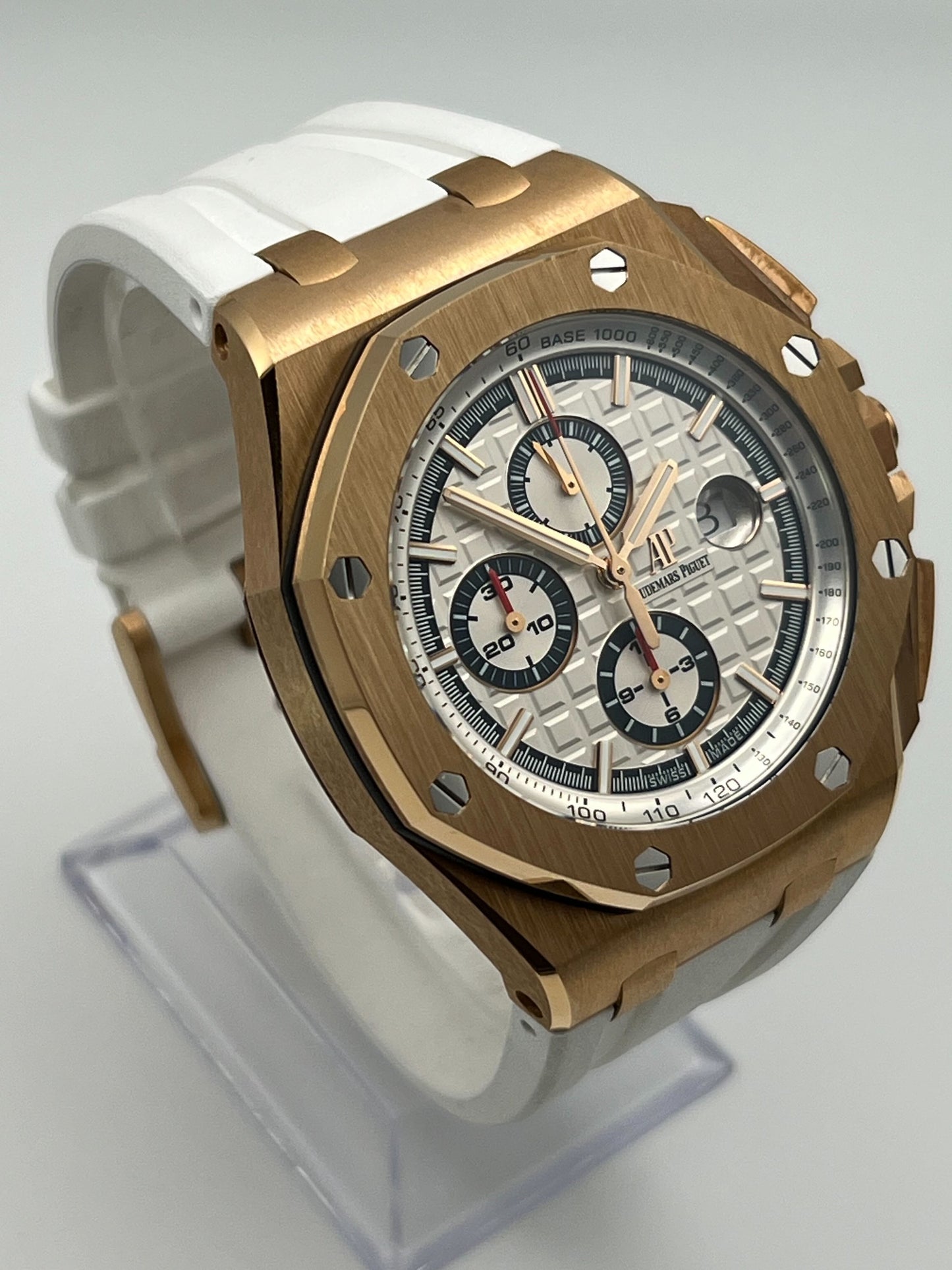 Audemars Piguet Royal Oak Offshore 26408OR.OO.A010CA.01.99 Chronograph Rose Gold White Dial Limited Edition of 50
