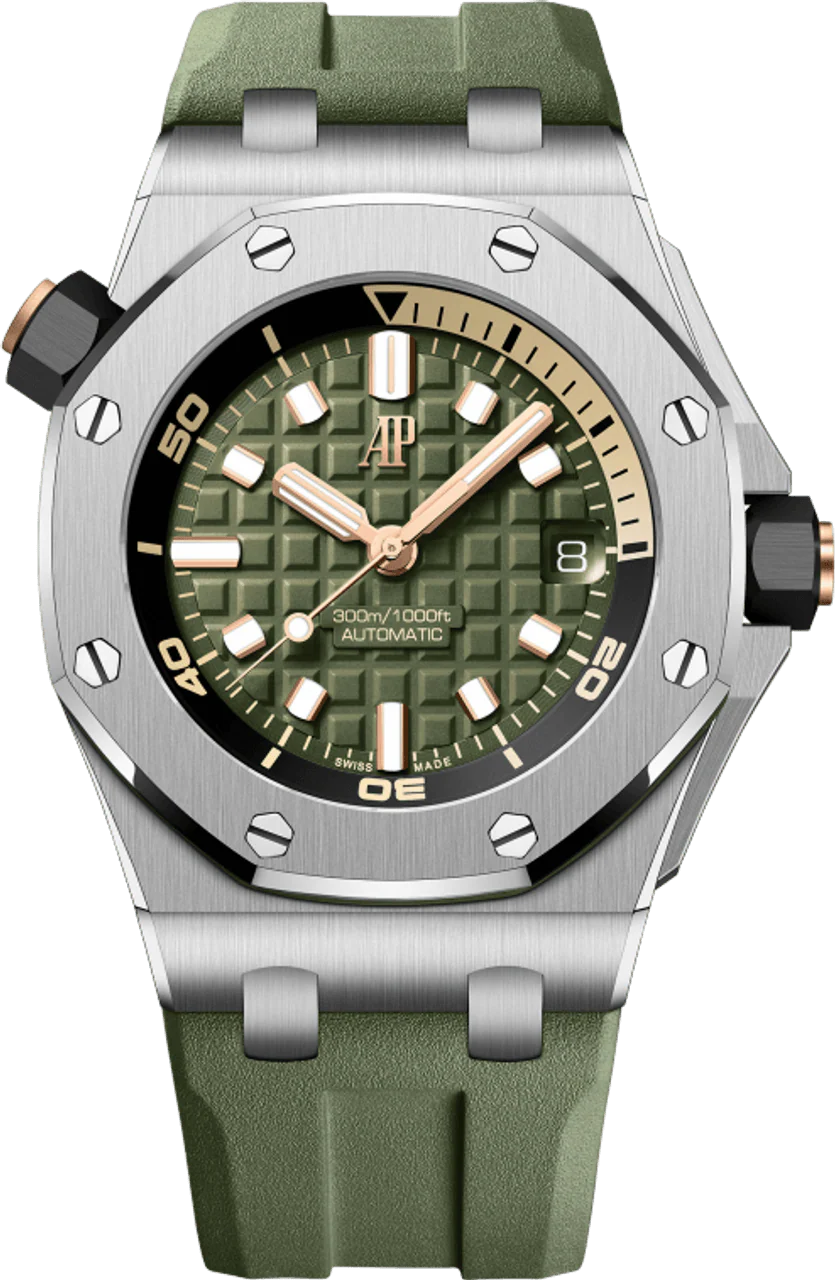 Audemars Piguet Royal Oak Offshore Diver Green Dial (Reference # 15720ST.OO.A052CA.01)