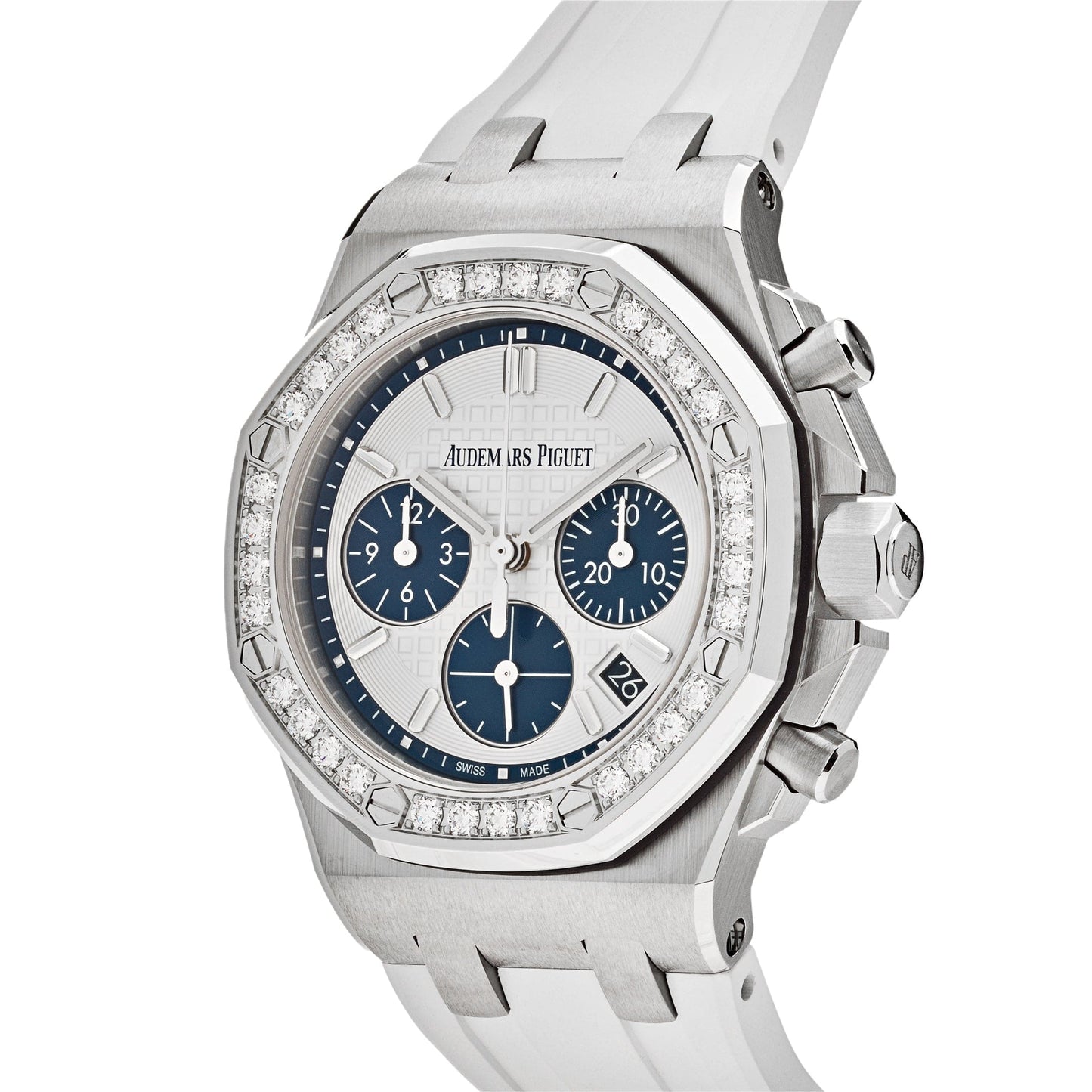 Audemars Piguet Royal Oak Offshore 26231ST.ZZ.D010CA.01.A Chronograph Stainless Steel Silver Dial Diamond Bezel (2022)