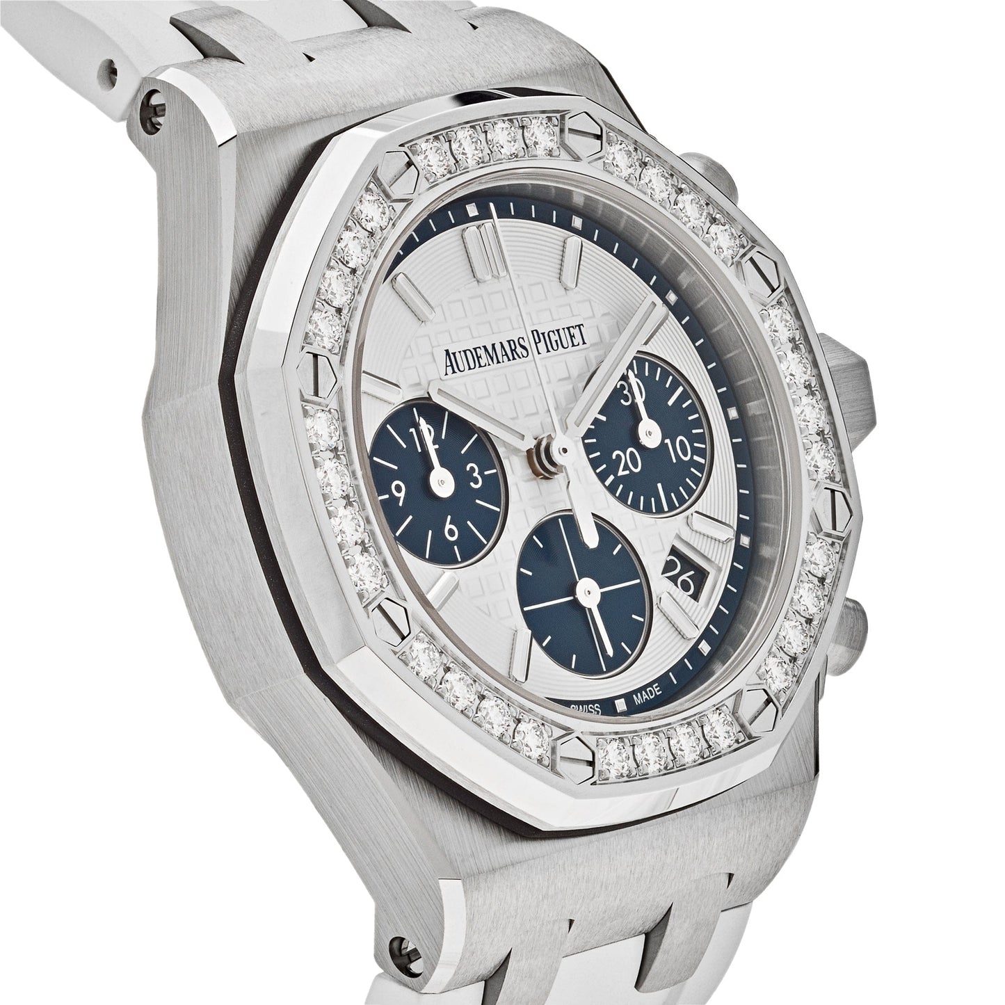 Audemars Piguet Royal Oak Offshore 26231ST.ZZ.D010CA.01.A Chronograph Stainless Steel Silver Dial Diamond Bezel (2022)