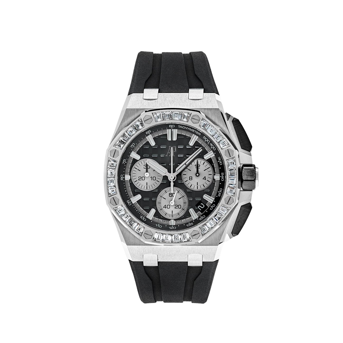 Audemars Piguet Royal Oak Offshore 26424BC.ZZ.D002CA.01 Chronograph White Gold Black Dial Diamond Bezel (2024)
