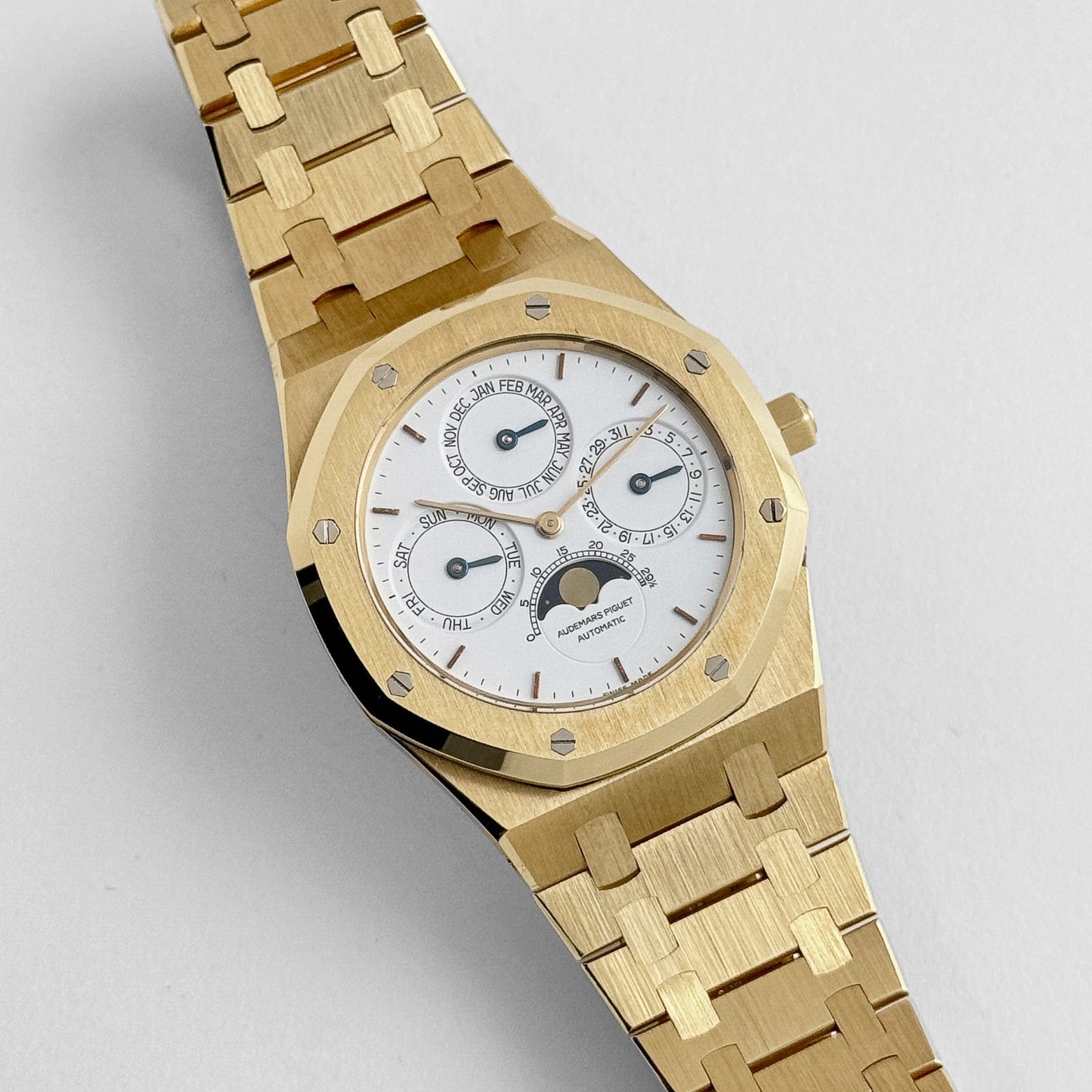 Audemars Piguet Royal Oak Perpetual Calendar 25654BA Yellow Gold White Dial