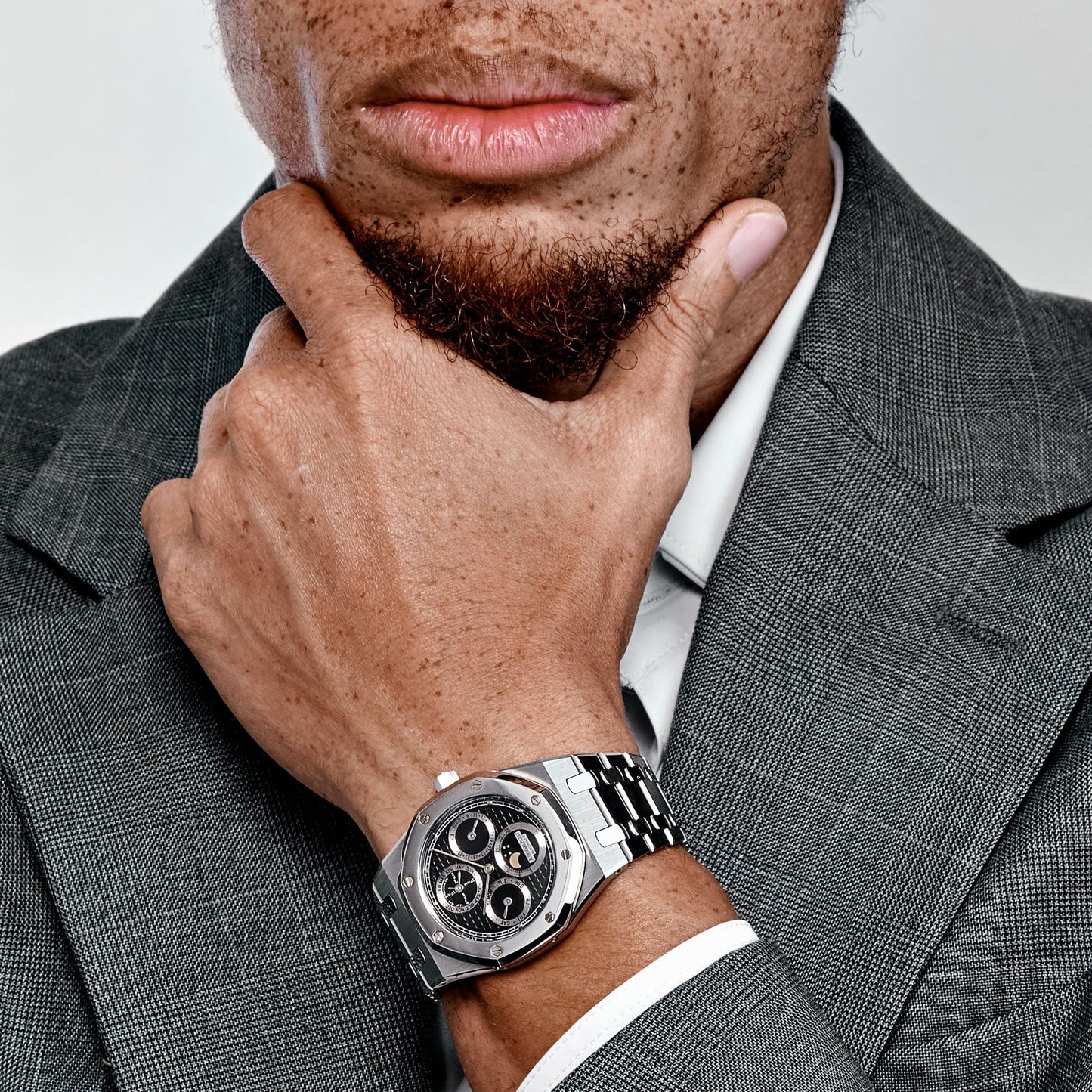 Audemars Piguet Royal Oak Perpetual Calendar 25820SP.O.0944SP.01 Stainless Steel Platinum Black Dial