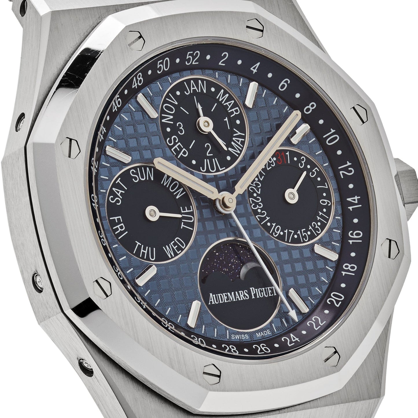 Audemars Piguet Royal Oak Perpetual Calendar 26574ST.OO.1220ST.03 Stainless Steel Ice Blue Dial