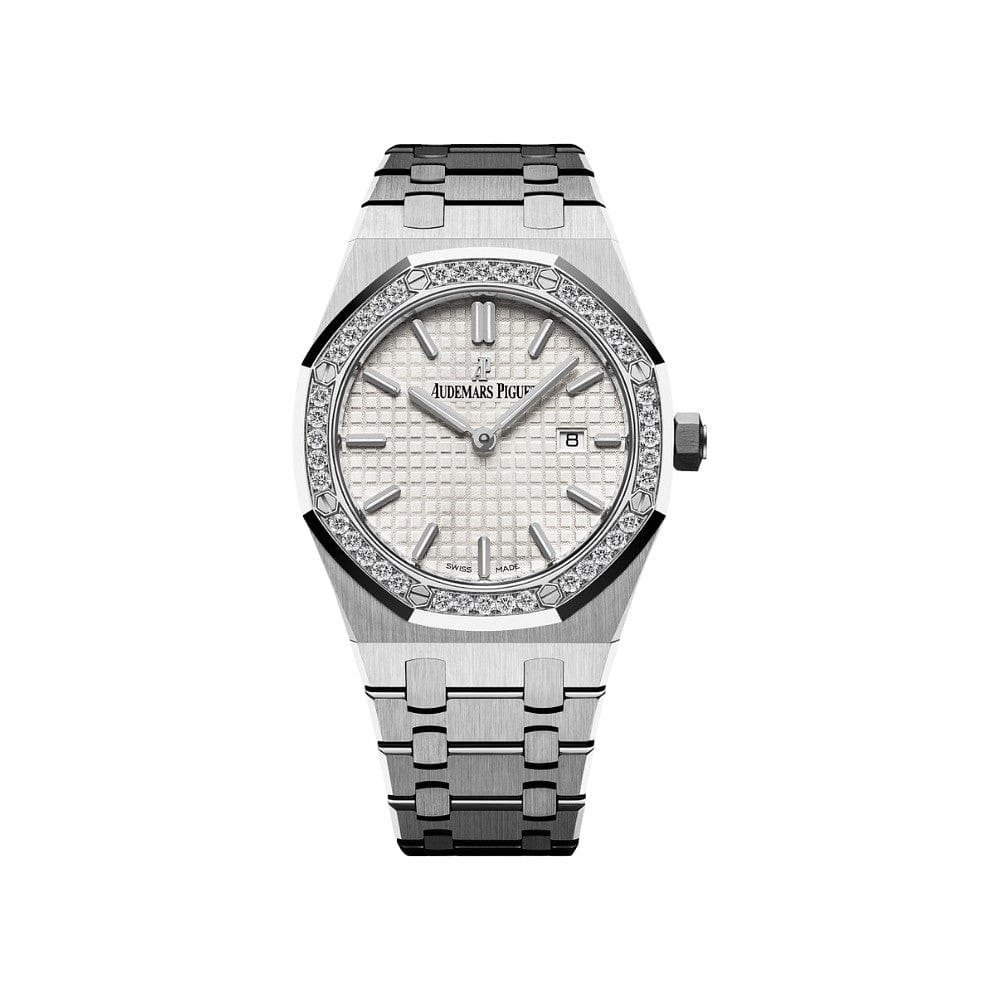 Audemars Piguet Royal Oak Quartz 67651ST.ZZ.1261ST.01 'Ladies' Stainless Steel Diamond Bezel