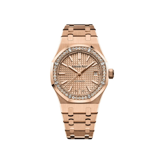 Audemars Piguet Royal Oak Selfwinding 15451OR.ZZ.1256OR.03 'Ladies' Rose Gold Diamond Bezel