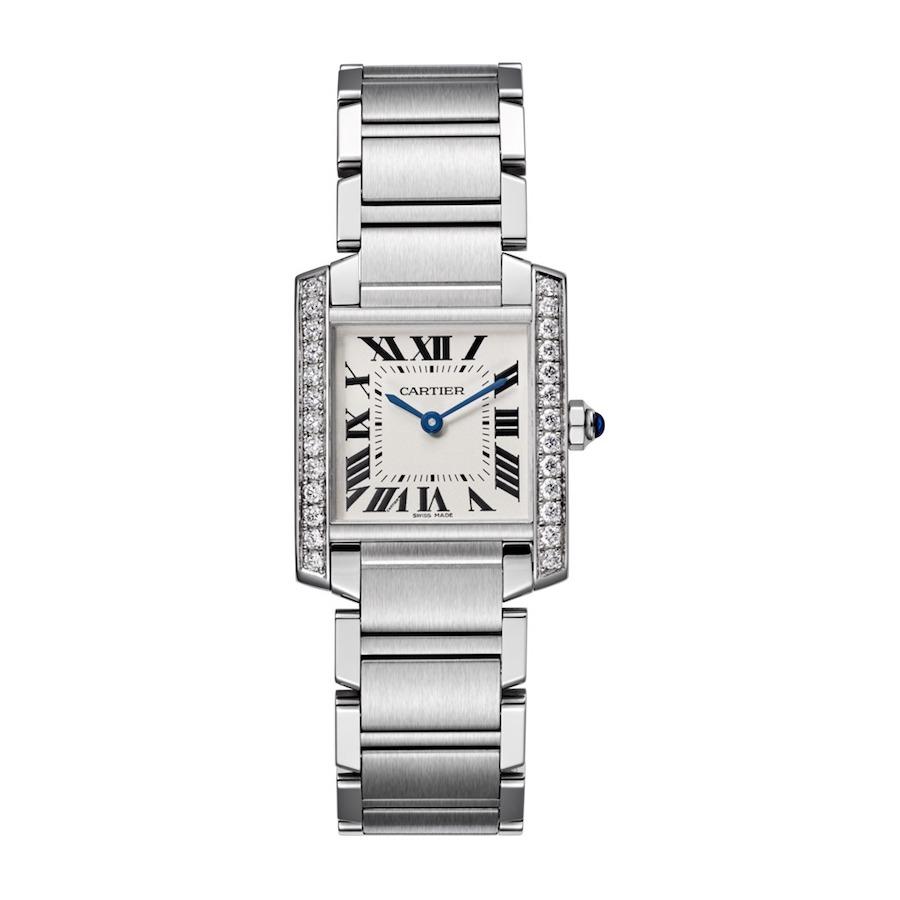 Cartier Tank Fracaise 30mm W4TA0009 Silver Dial