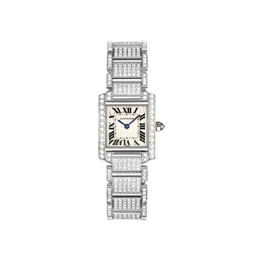 Cartier Tank Francaise 25mm WE1002SD Silver Dial