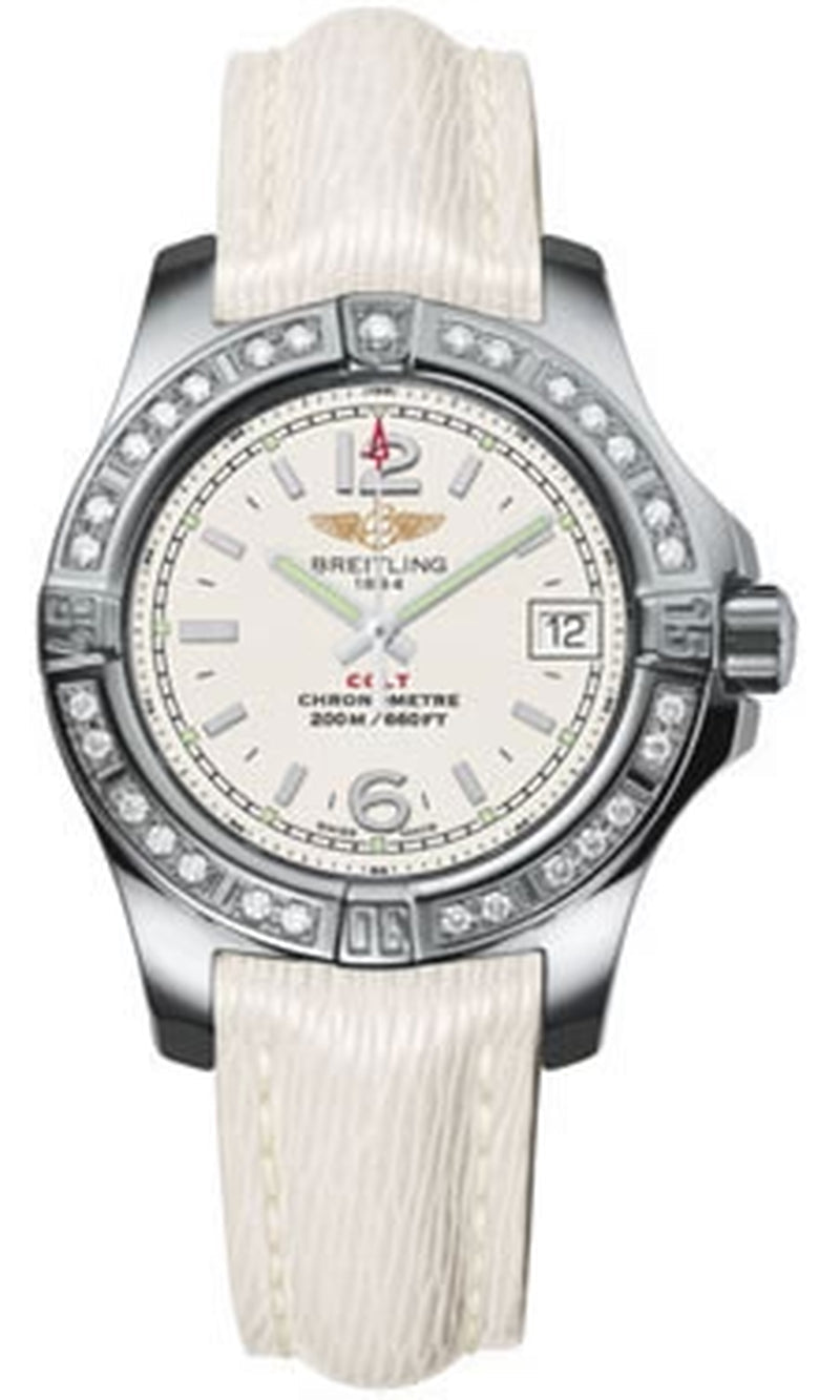 '- Colt Lady Diamond Bezel - Sahara Leather Strap