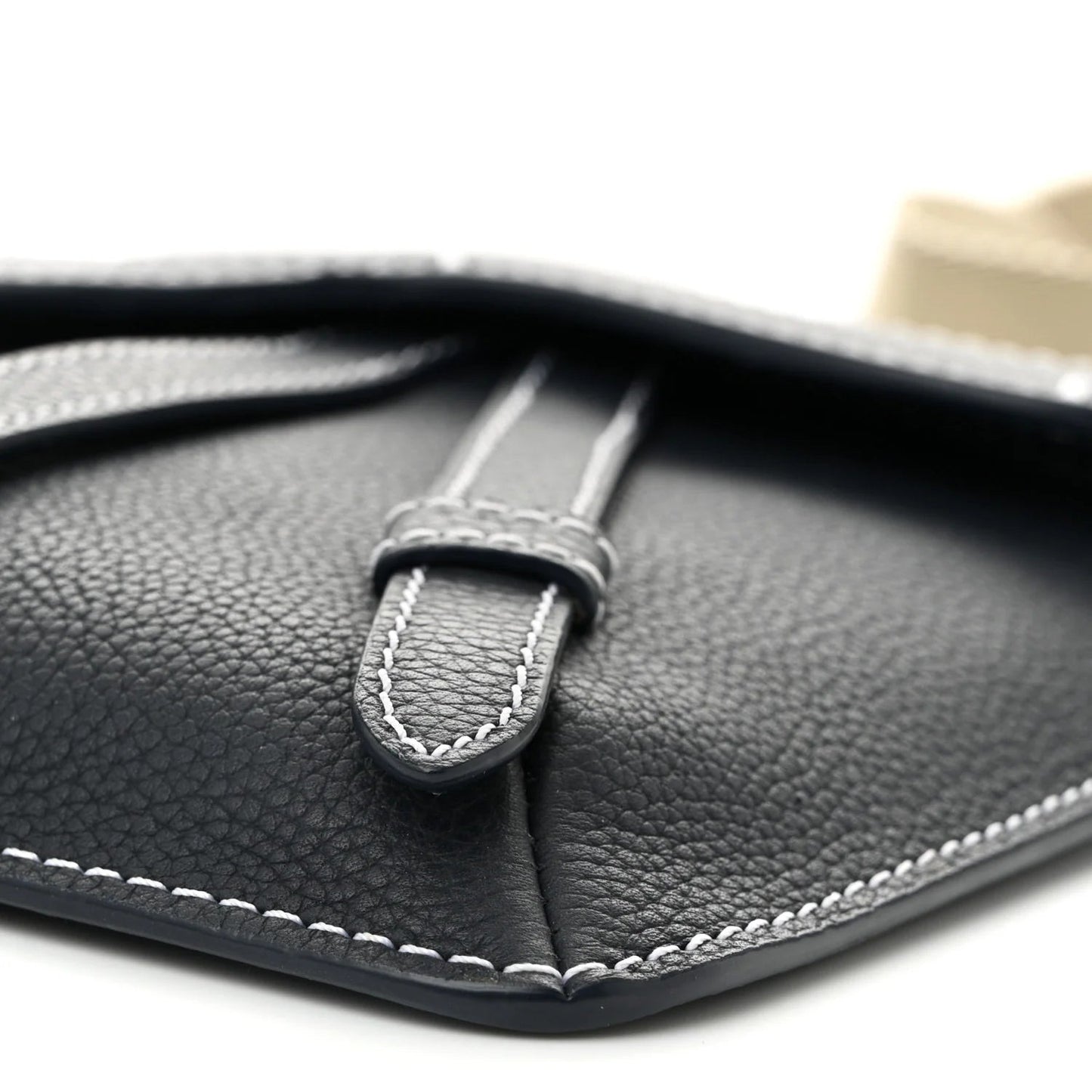 X KAWS Grained Calfskin Saddle Pouch Blue Multicolor