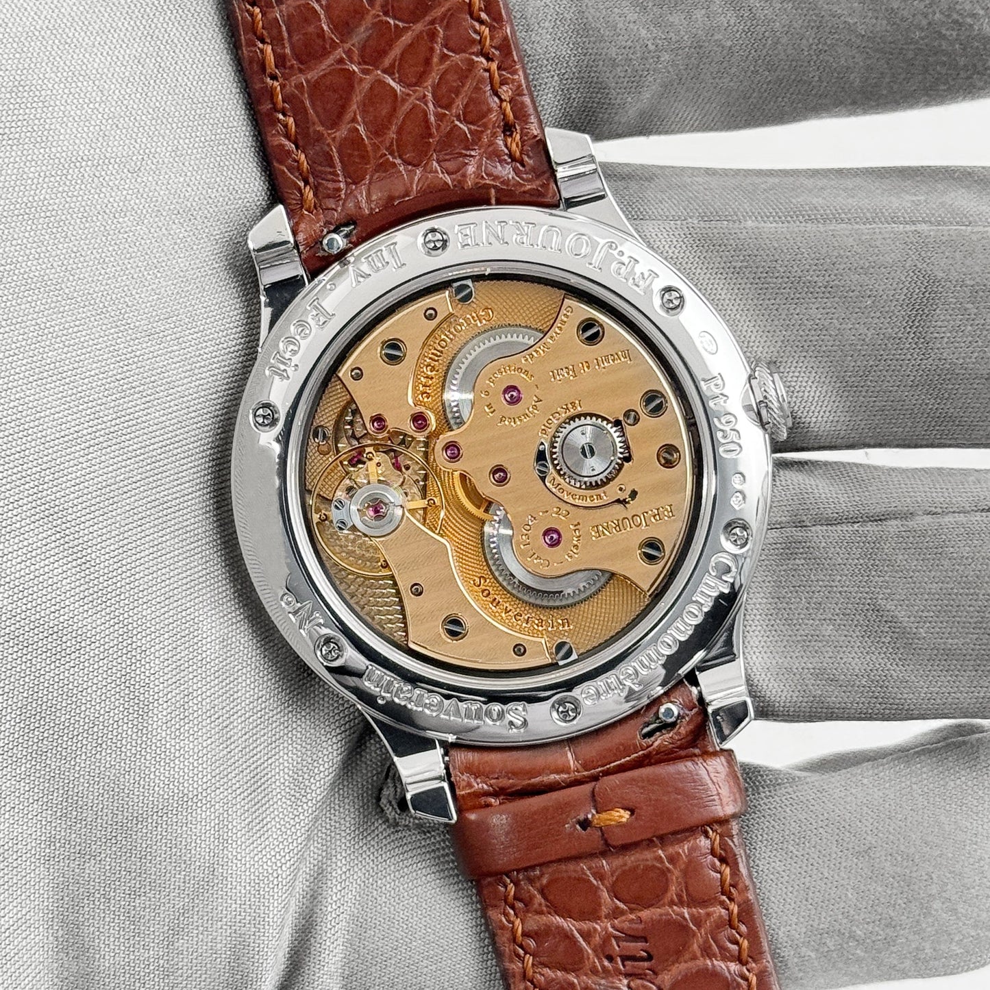 F.P.Journe Chronomètre Souverain Platinum 'Havana' Brown Dial