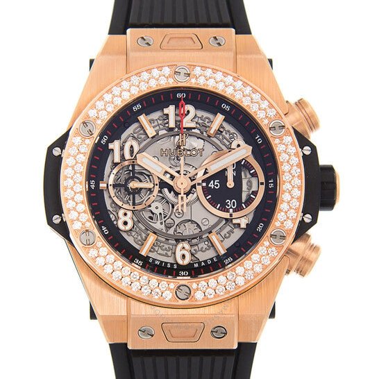 Hublot Big Bang Unico King Gold Dial Silver Automatic Men's Watch (Reference 411.OX.1180.RX.1104)