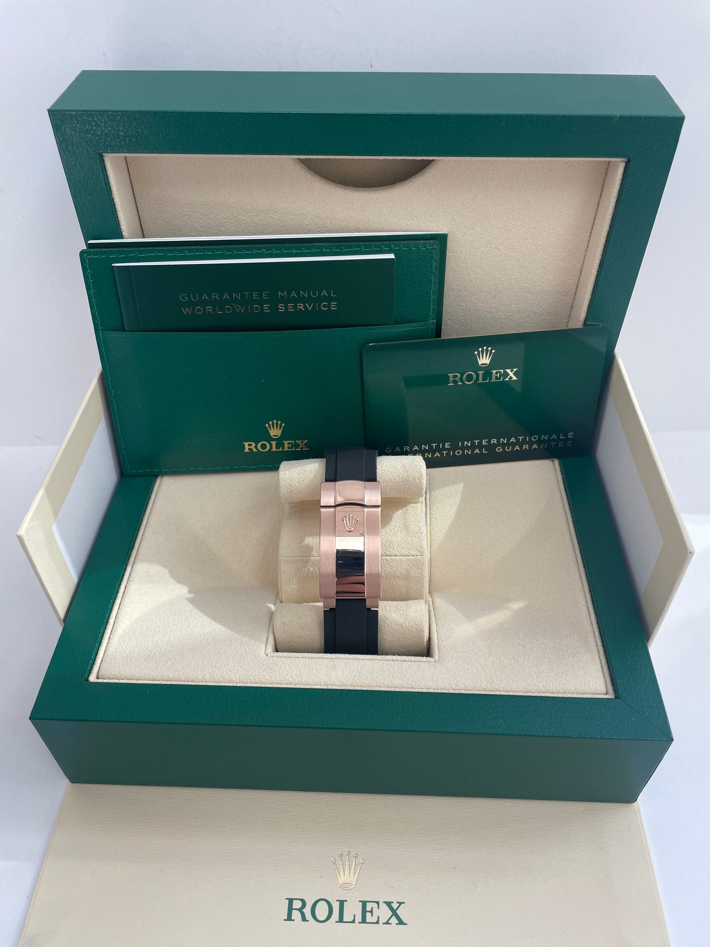 Rolex Sky-Dweller 42mm Rose Gold Chocolate Index Dial Oysterflex Bracelet (Ref # 326235)
