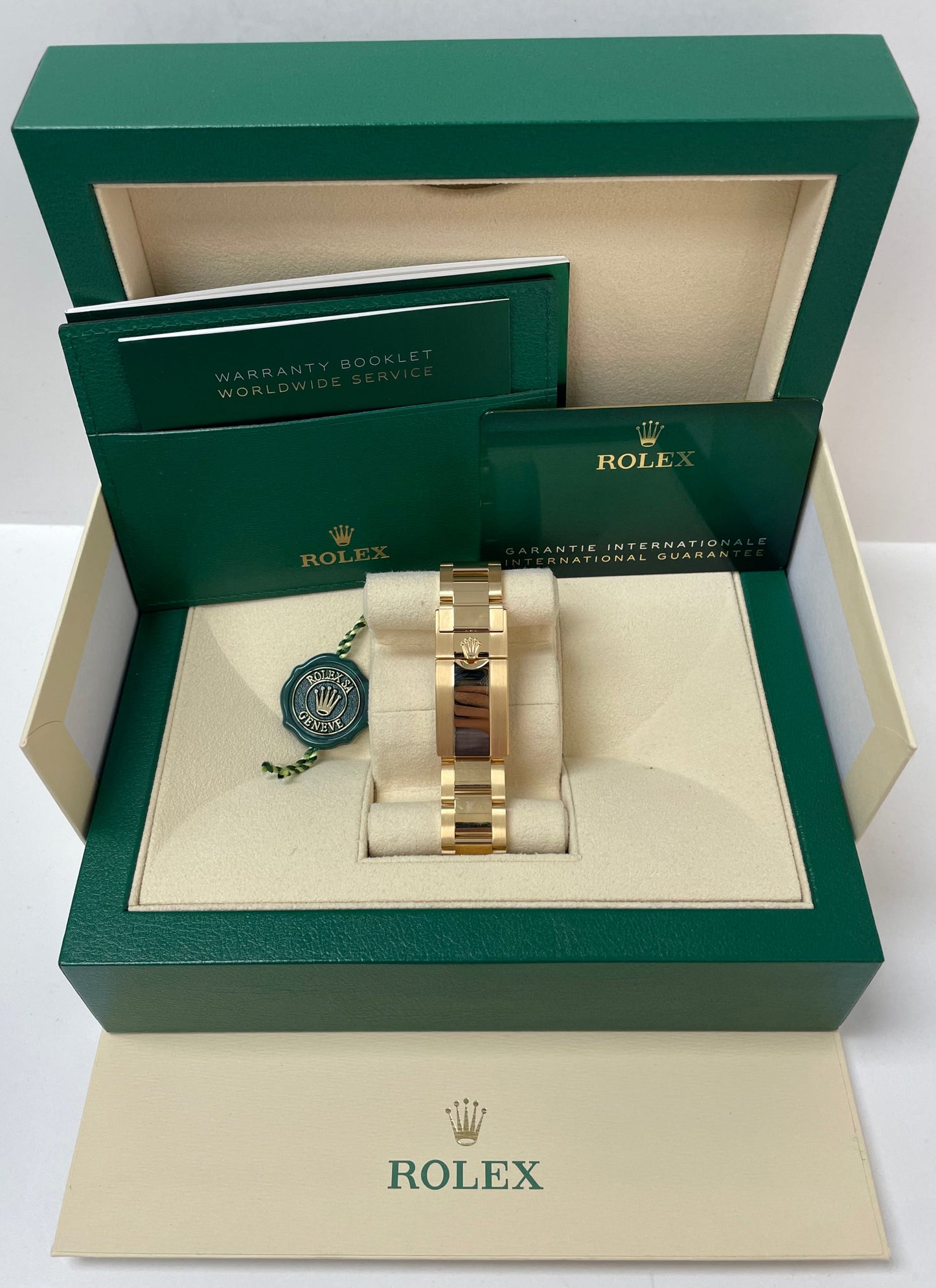 Rolex Yellow Gold Cosmograph Daytona 40 Watch - White Index Dial (Ref # 116508)