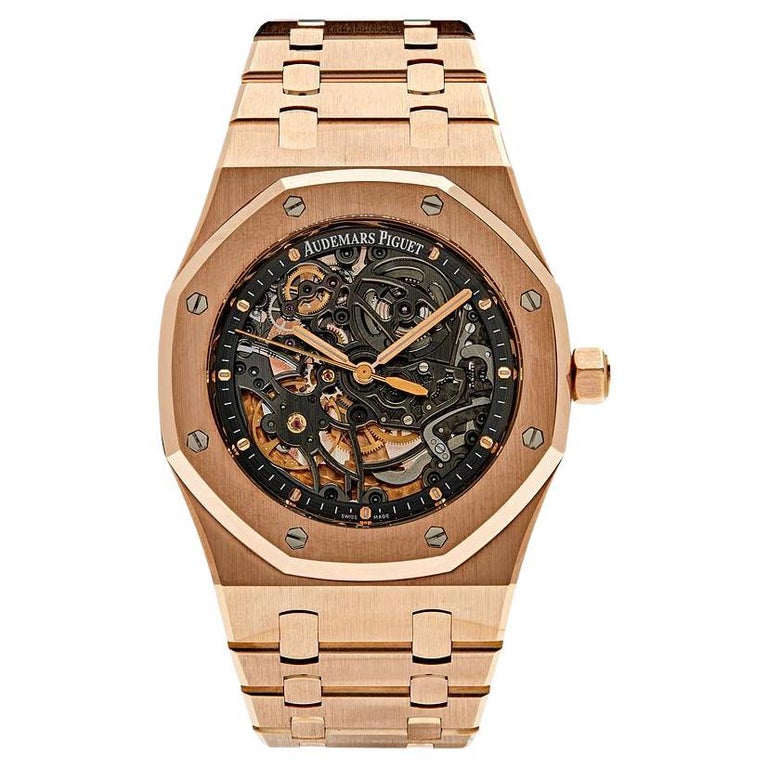 Audemars Piguet Rose Gold Royal Oak 39mm Skeleton Open-Worked Dial 15305OR.OO.D088CR.01