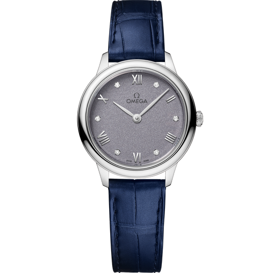Omega De Ville Prestige 27.5 mm Blue Dial Stainless Steel Strap 434.13.28.60.53.001