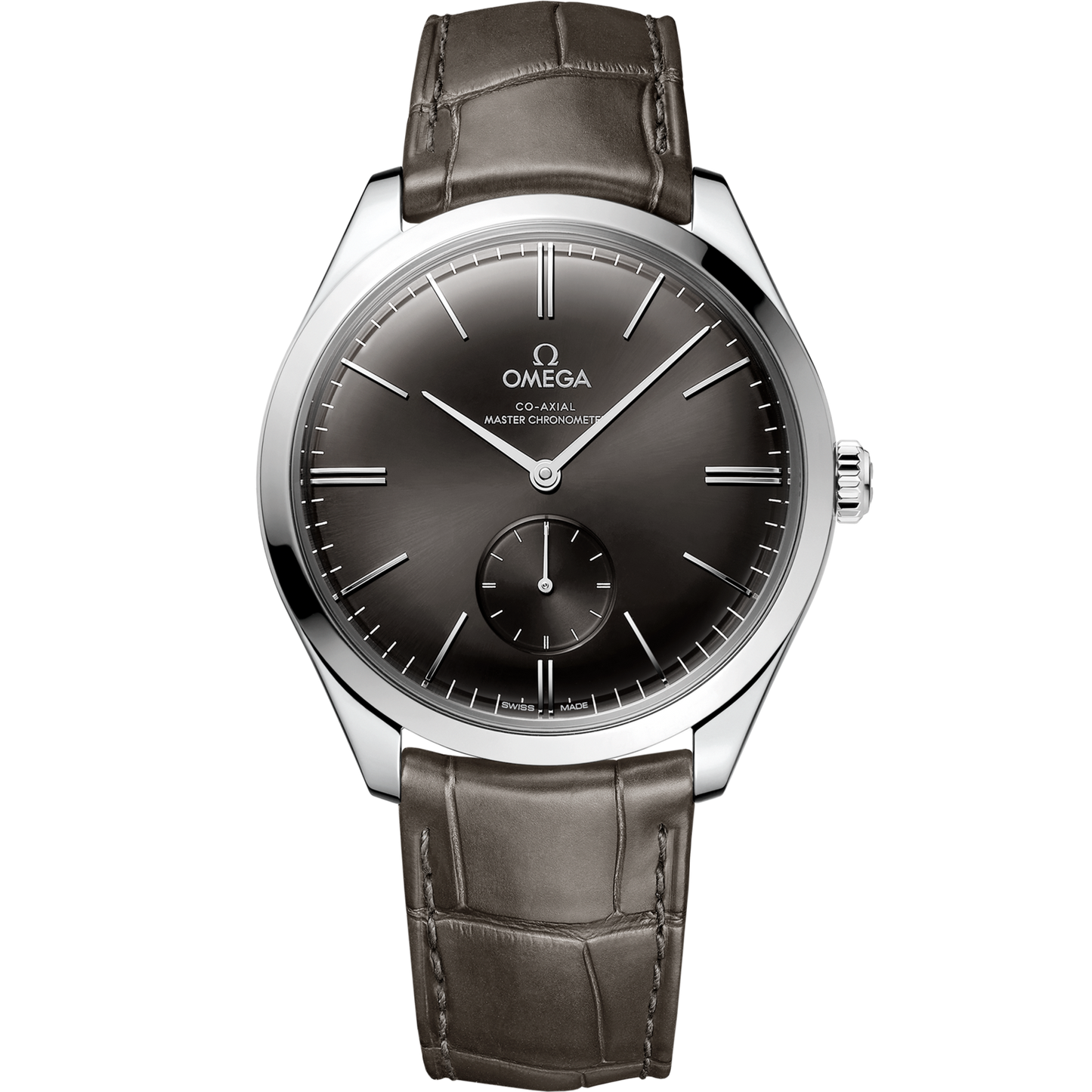 Omega De Ville Trésor 40 mm Grey Dial Stainless Steel   Leather Strap 435.13.40.21.06.001