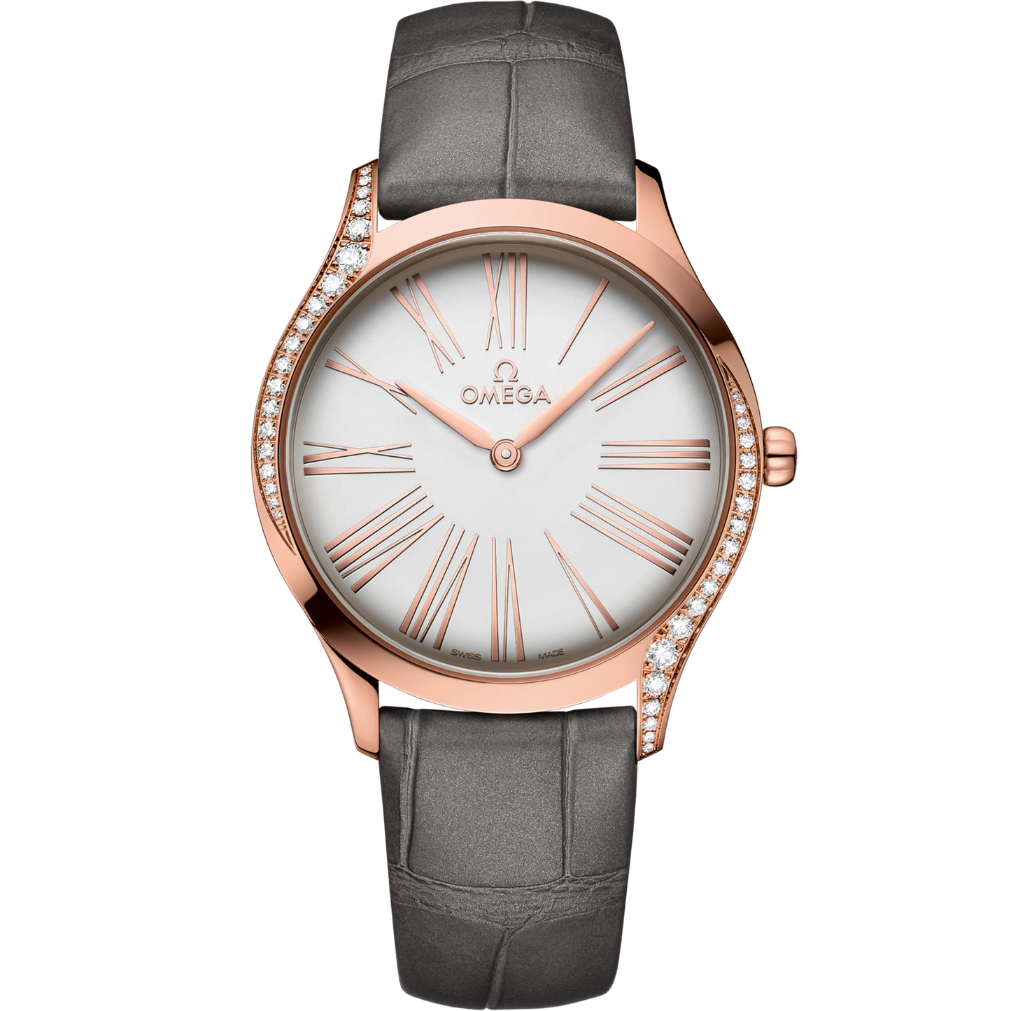 Omega De Ville Trésor 36 mm Silver Dial with Diamonds Sedna™ 18k Rose Gold Strap 428.58.36.60.02.001