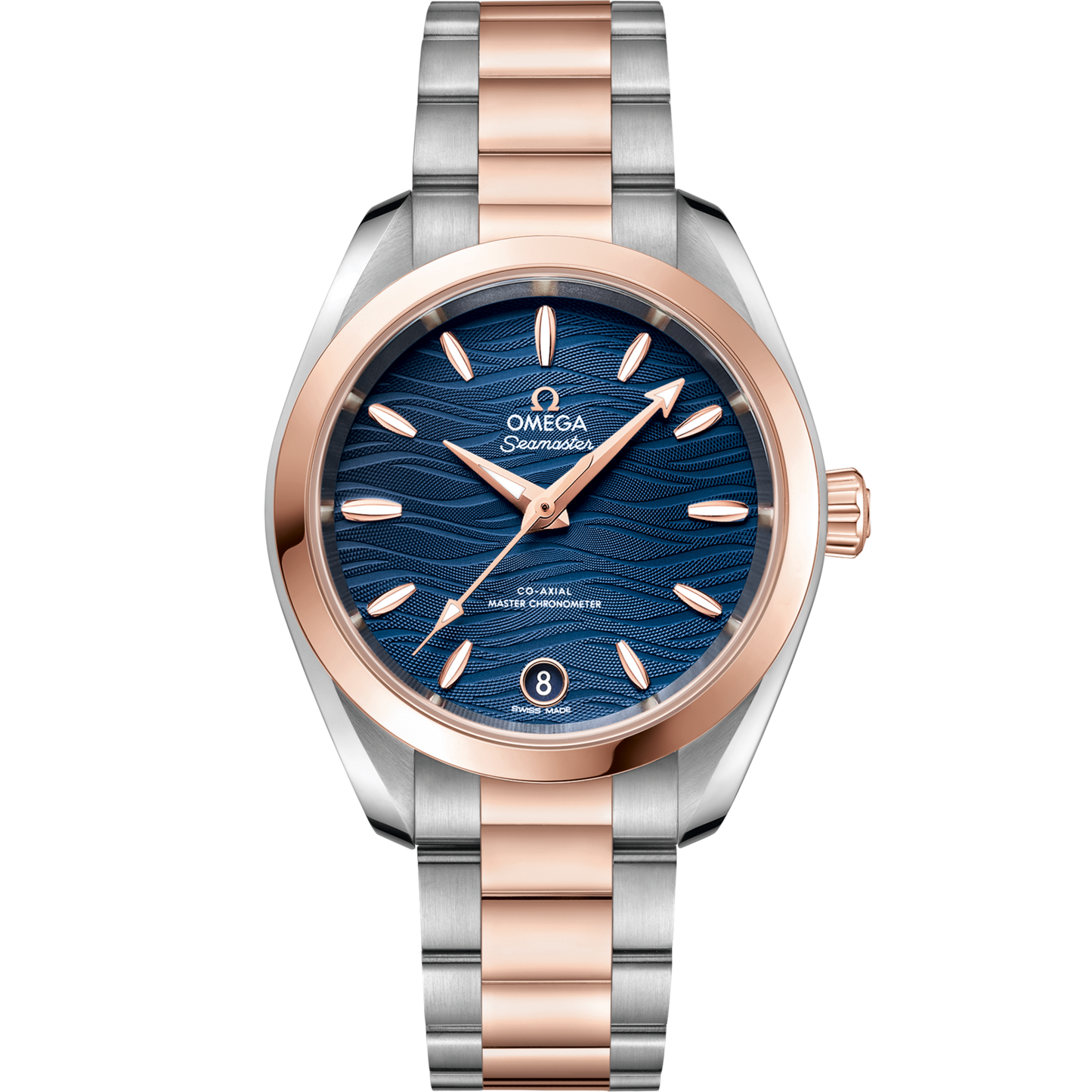 Omega Seamaster Aqua Terra 150M 34 mm Blue Dial Stainless Steel and Sedna™ 18k Rose Gold Bracelet 220.20.34.20.03.001