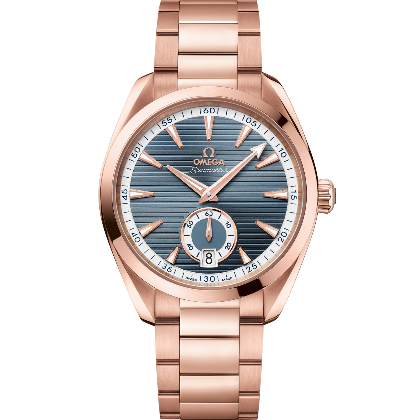 Omega Seamaster Aqua Terra 150M 41 mm Blue Dial Sedna™ 18k Rose Gold Bracelet 220.50.41.21.03.001