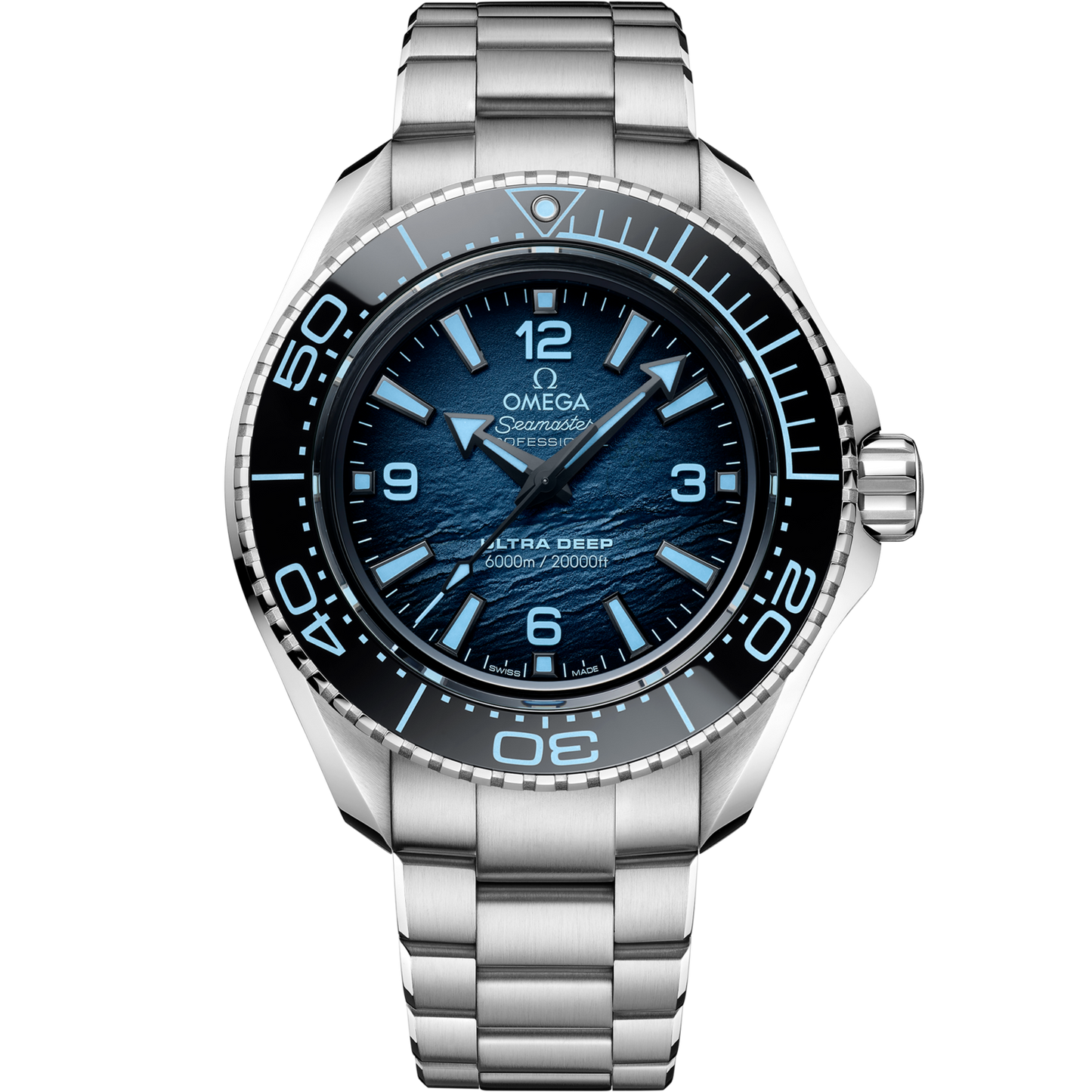 Omega Seamaster Planet Ocean 6000M 45.5 mm Blue Dial O‑MEGASTEEL Bracelet 215.30.46.21.03.002