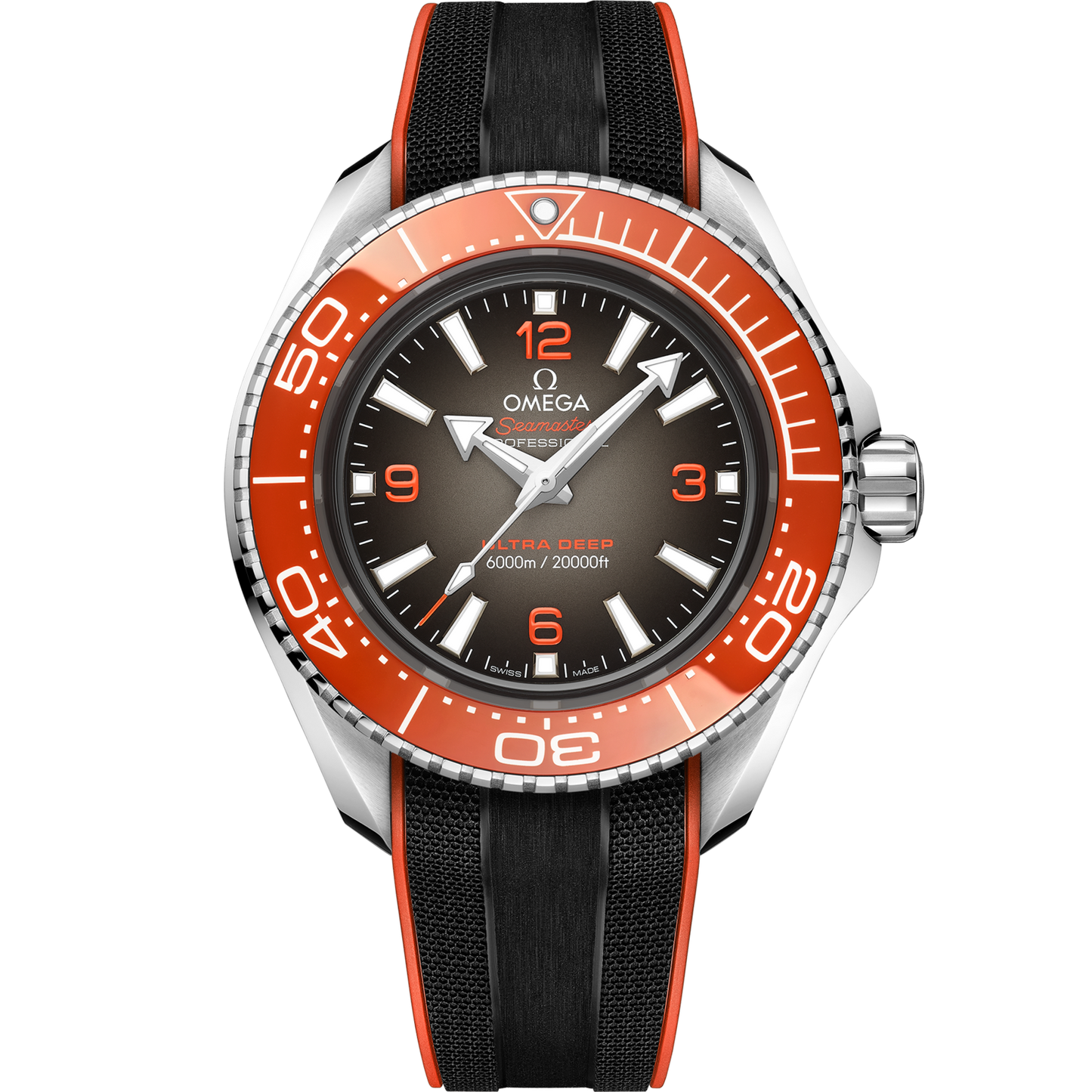 Omega Seamaster Planet Ocean 6000M 45.5 mm Grey Dial O‑MEGASTEEL Strap 215.32.46.21.06.001