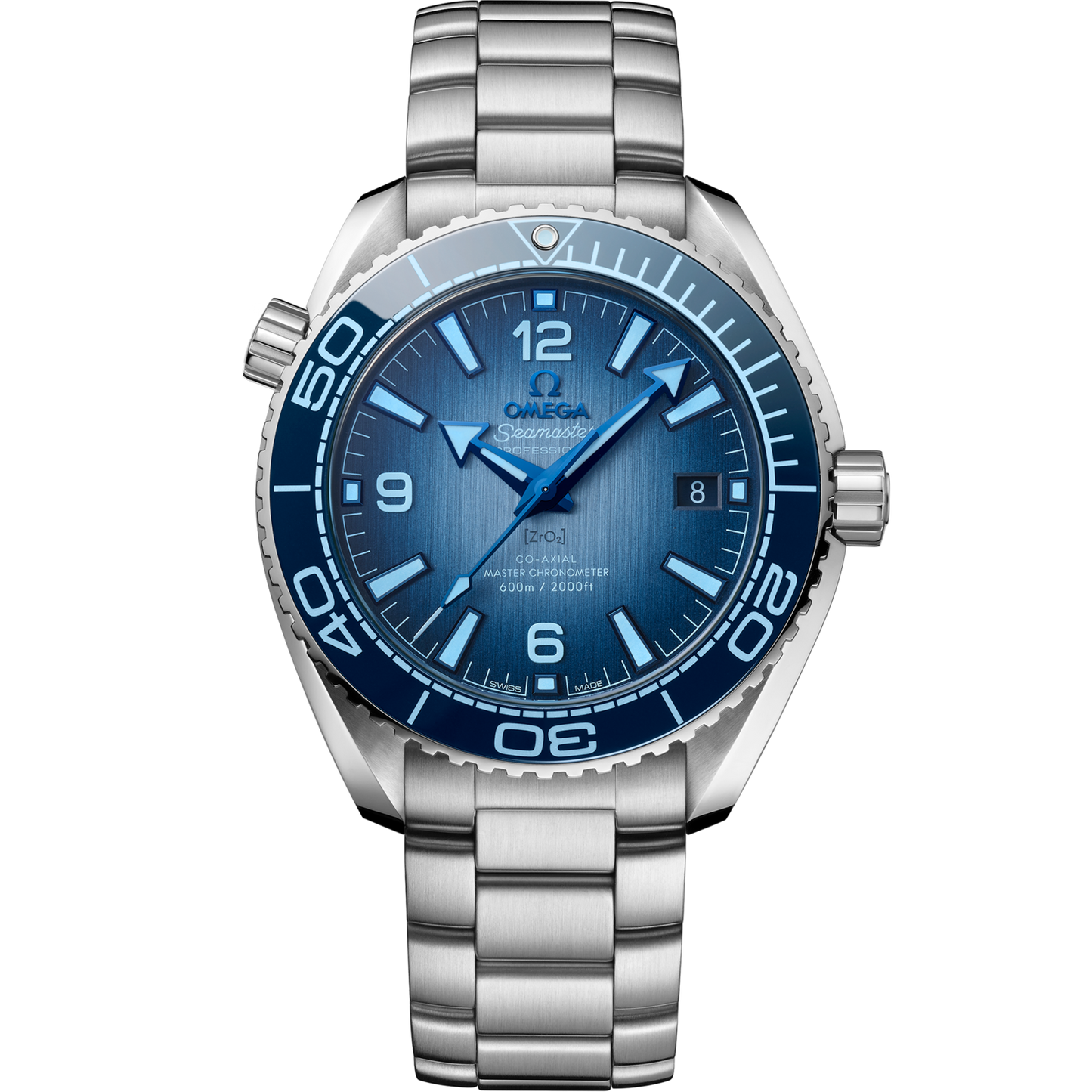 Omega Seamaster Planet Ocean 600M 39.5 mm Blue Dial Stainless Steel Bracelet 215.30.40.20.03.002