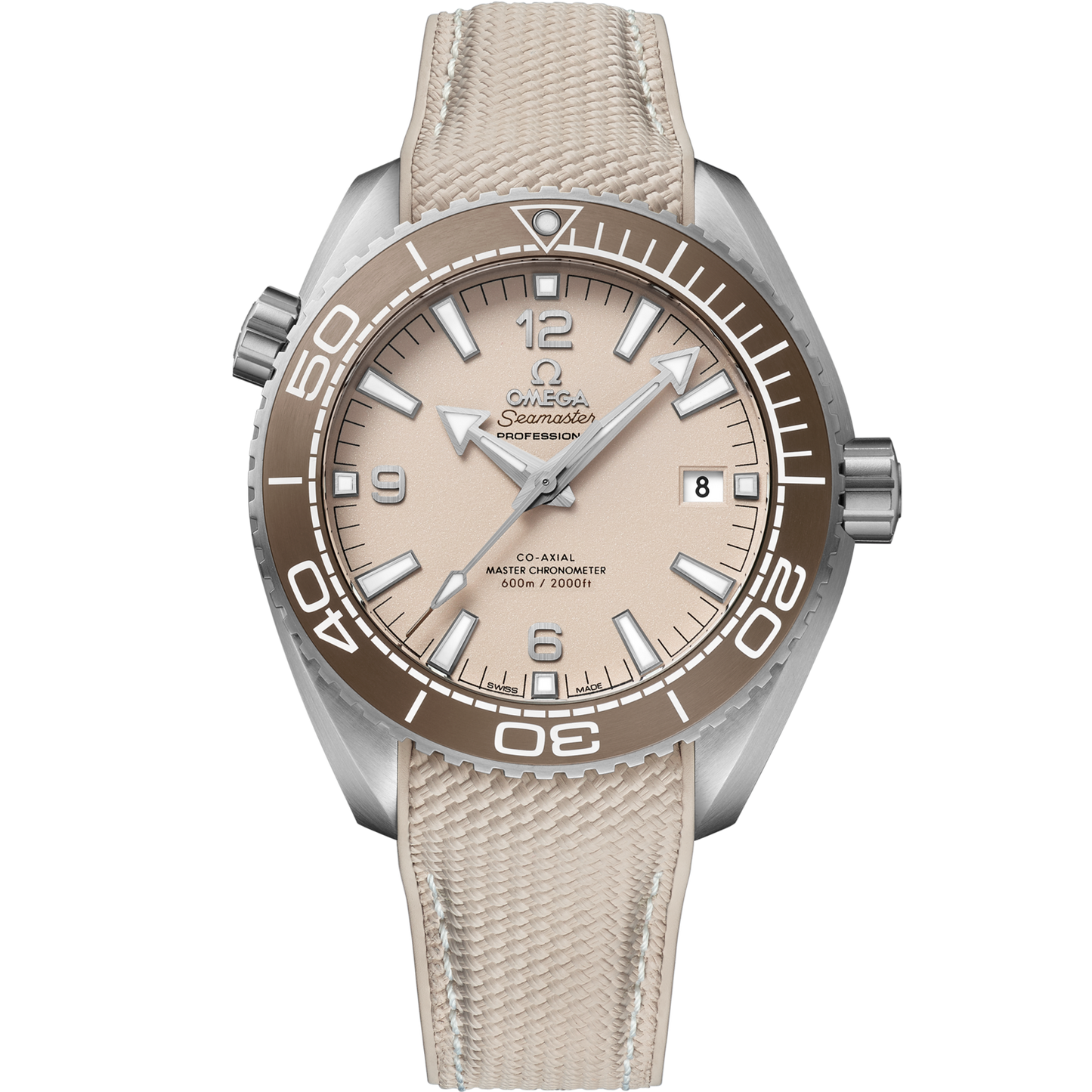 Omega Seamaster Planet Ocean 600M 43.5 mm Linen Dial Stainless Steel Strap 215.32.44.21.09.001