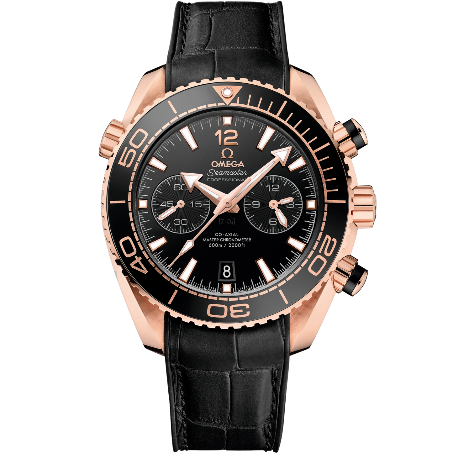 Omega Seamaster Planet Ocean 600M 45.5 mm Black Dial Sedna™ 18k Rose Gold Strap 215.63.46.51.01.001